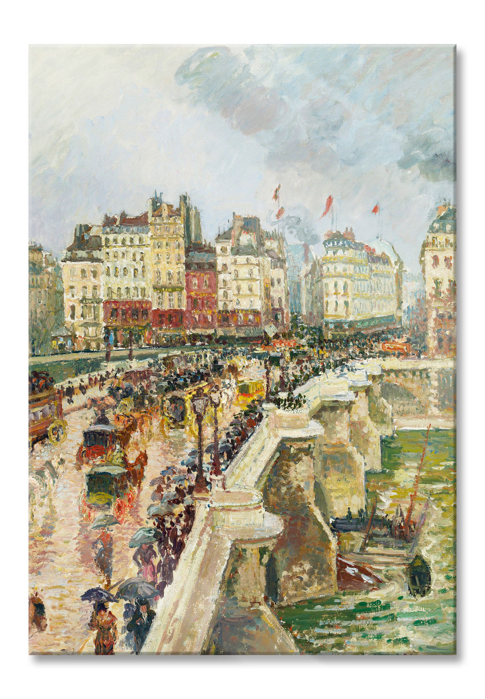 Camille Pissarro - Pont Neuf, Glasbild