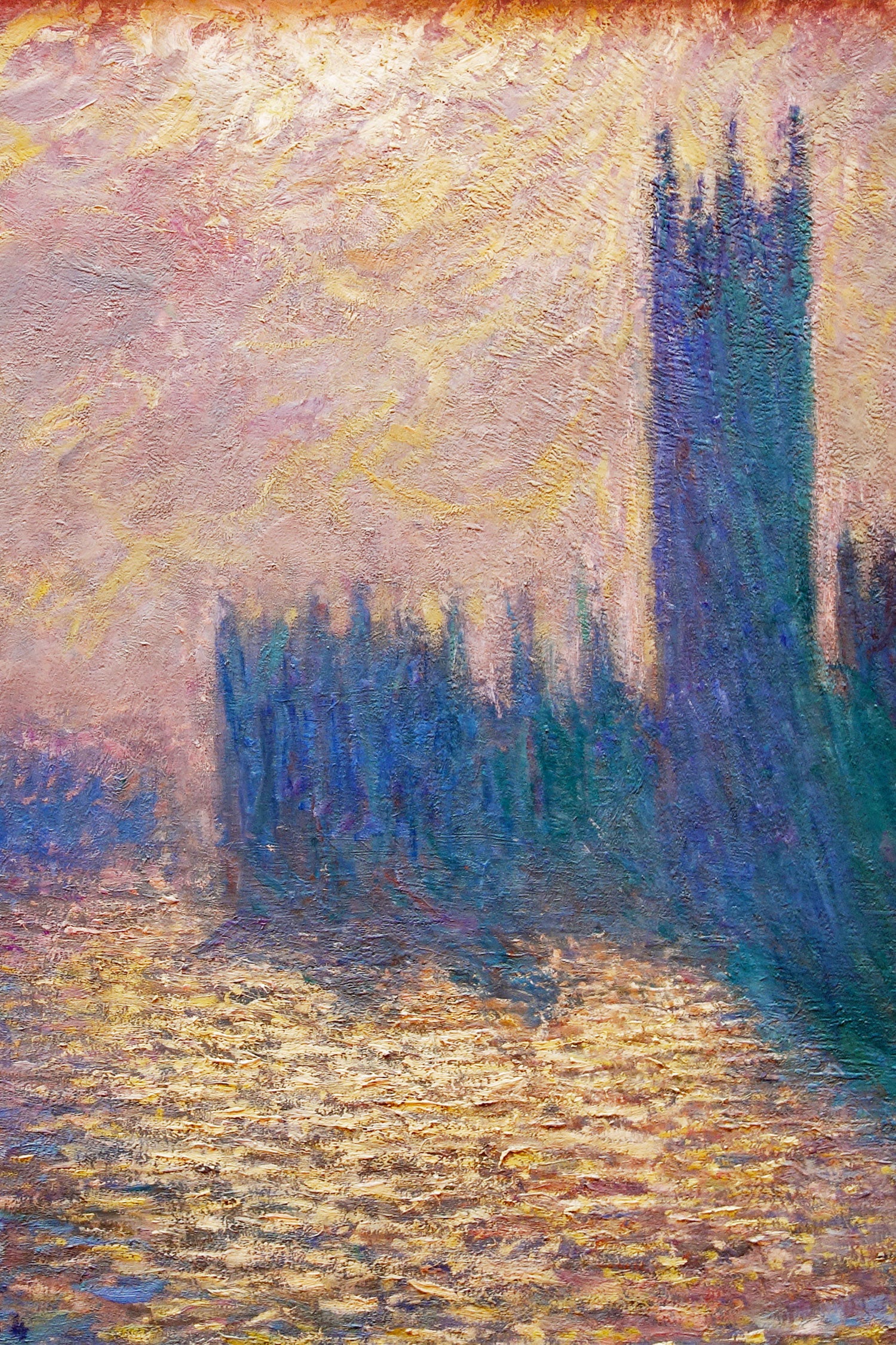 Claude Monet - Claude Monet - Das Parlament von London, Glasbild