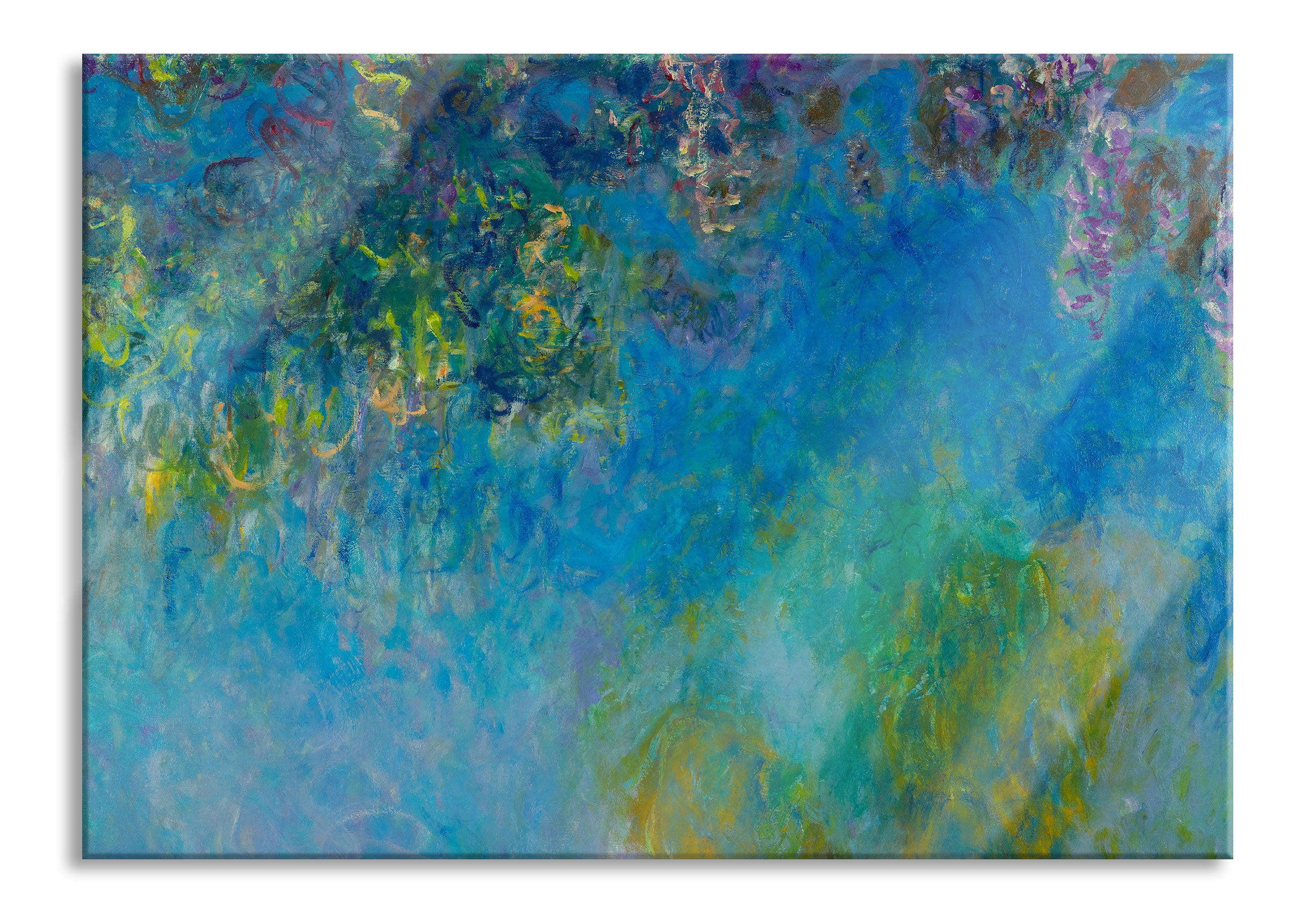 Claude Monet - GlyzinienWisteria, Glasbild