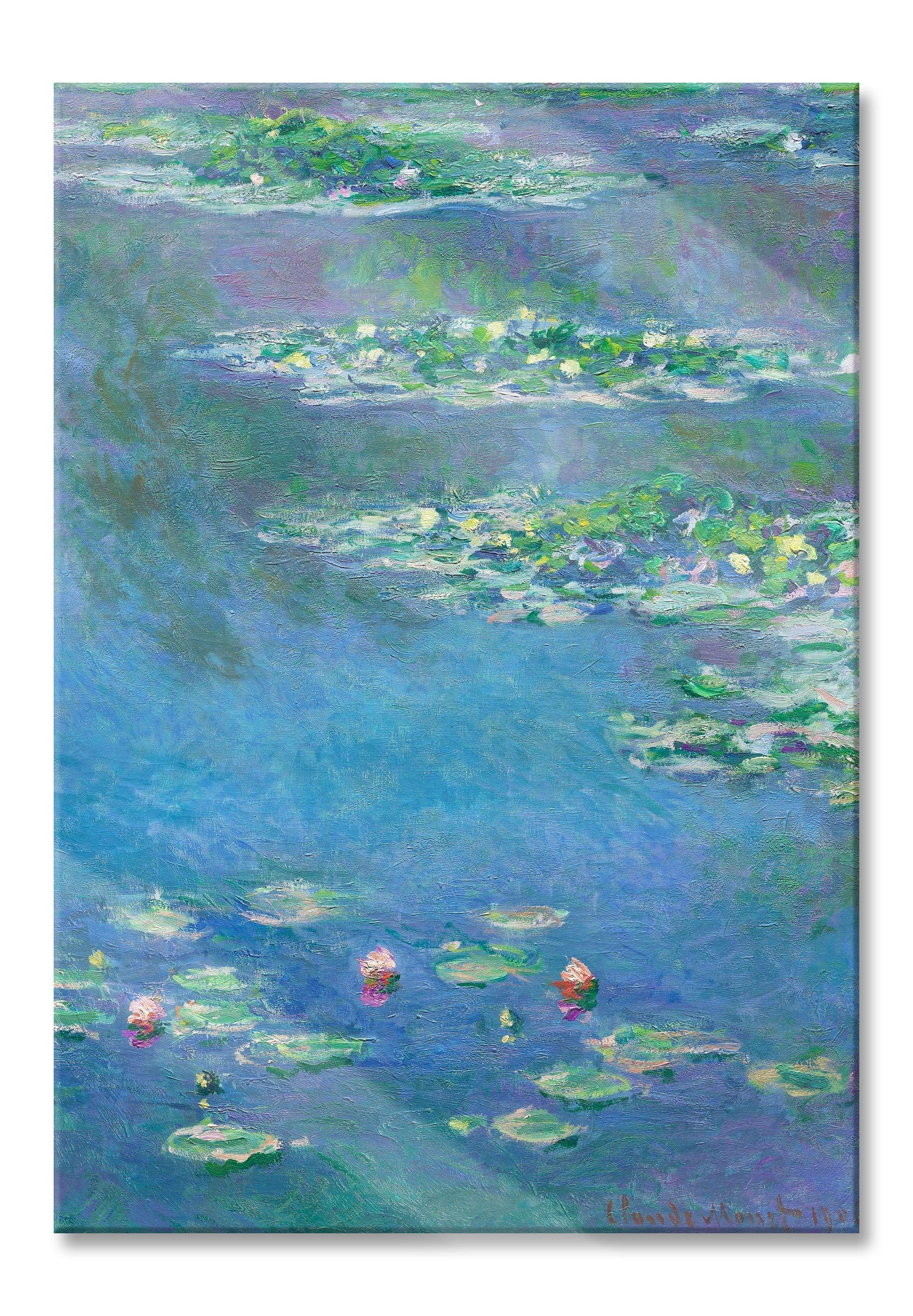 Claude Monet - Seerosen  IX, Glasbild