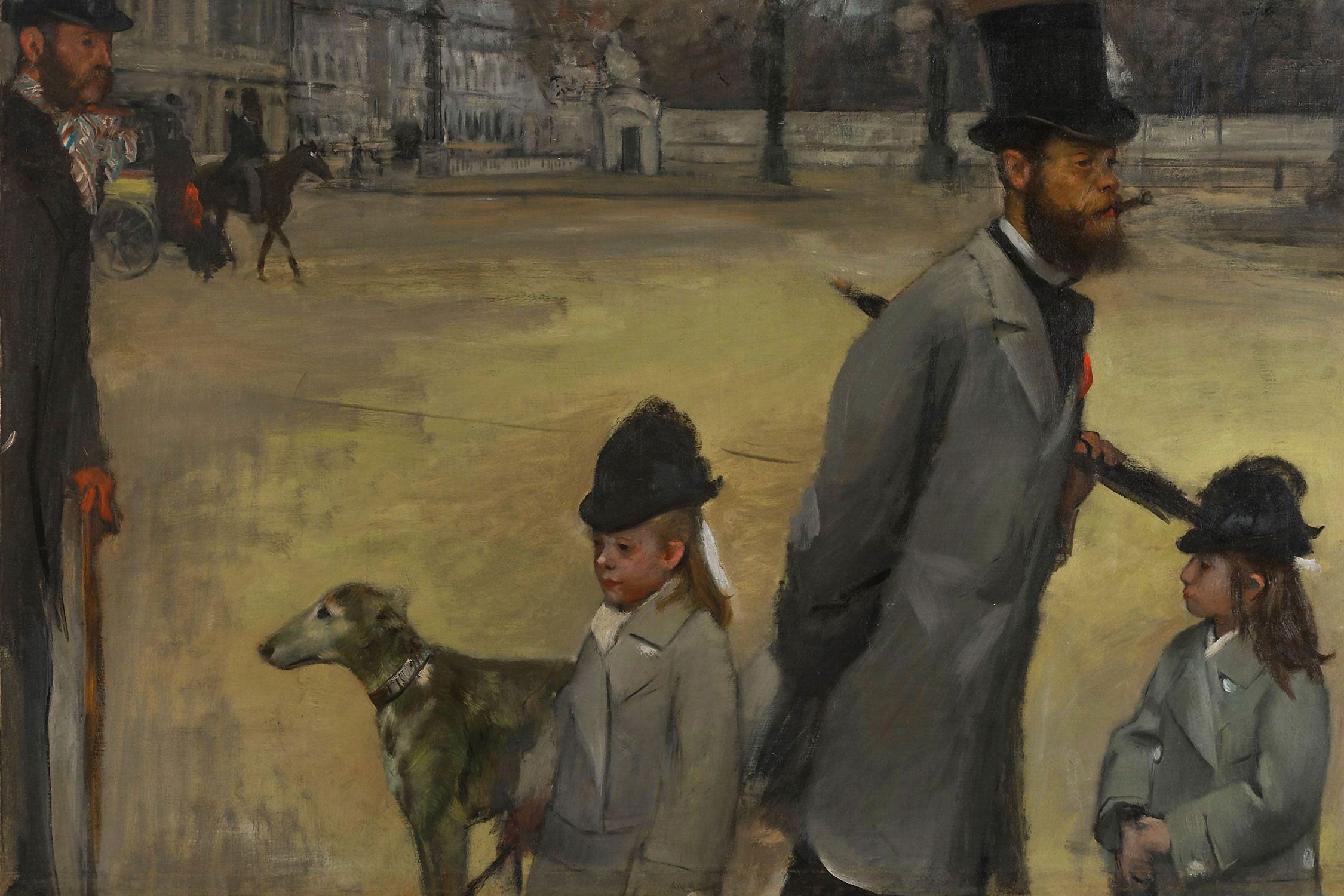 Edgar Degas - Place de la Concorde, Glasbild