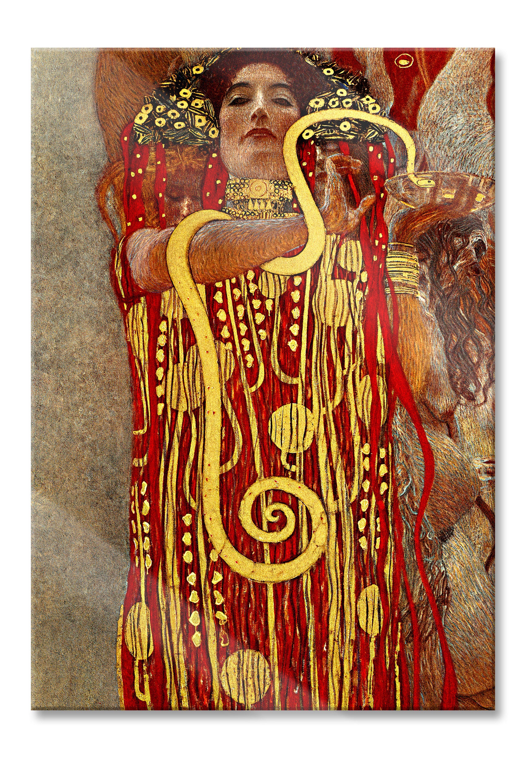 Gustav Klimt - Hygieia, Glasbild