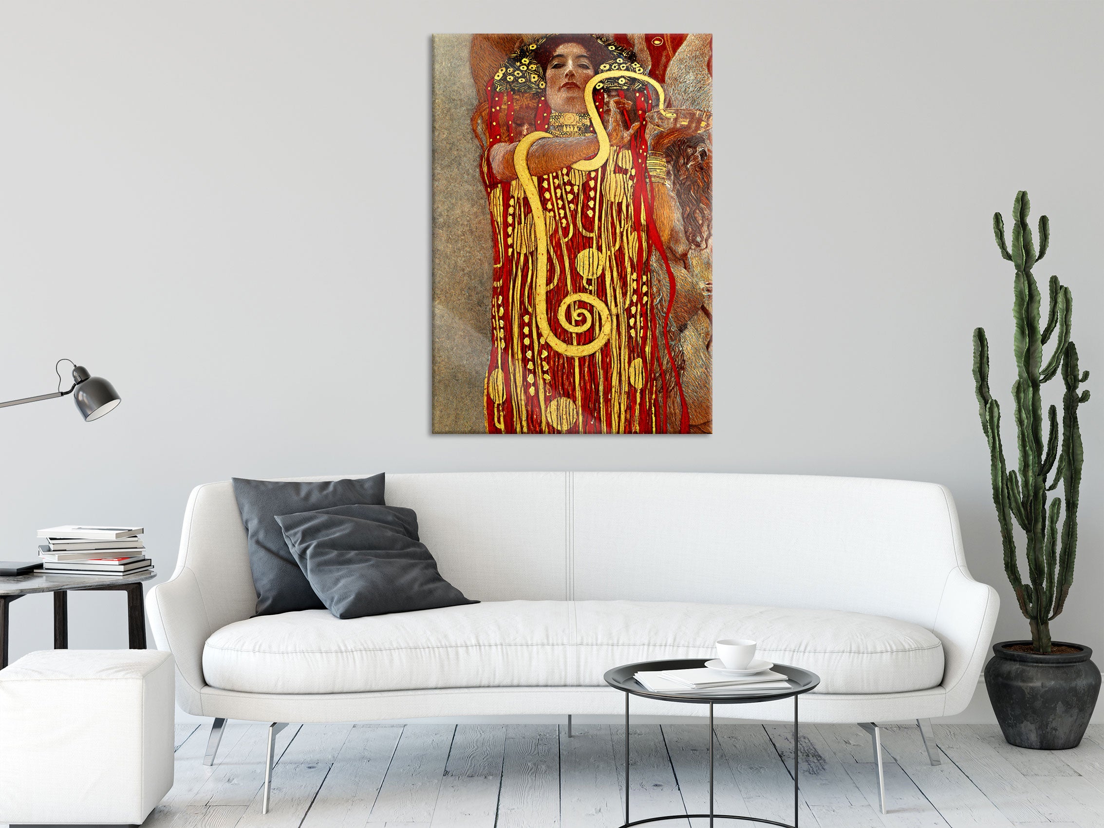 Gustav Klimt - Hygieia, Glasbild