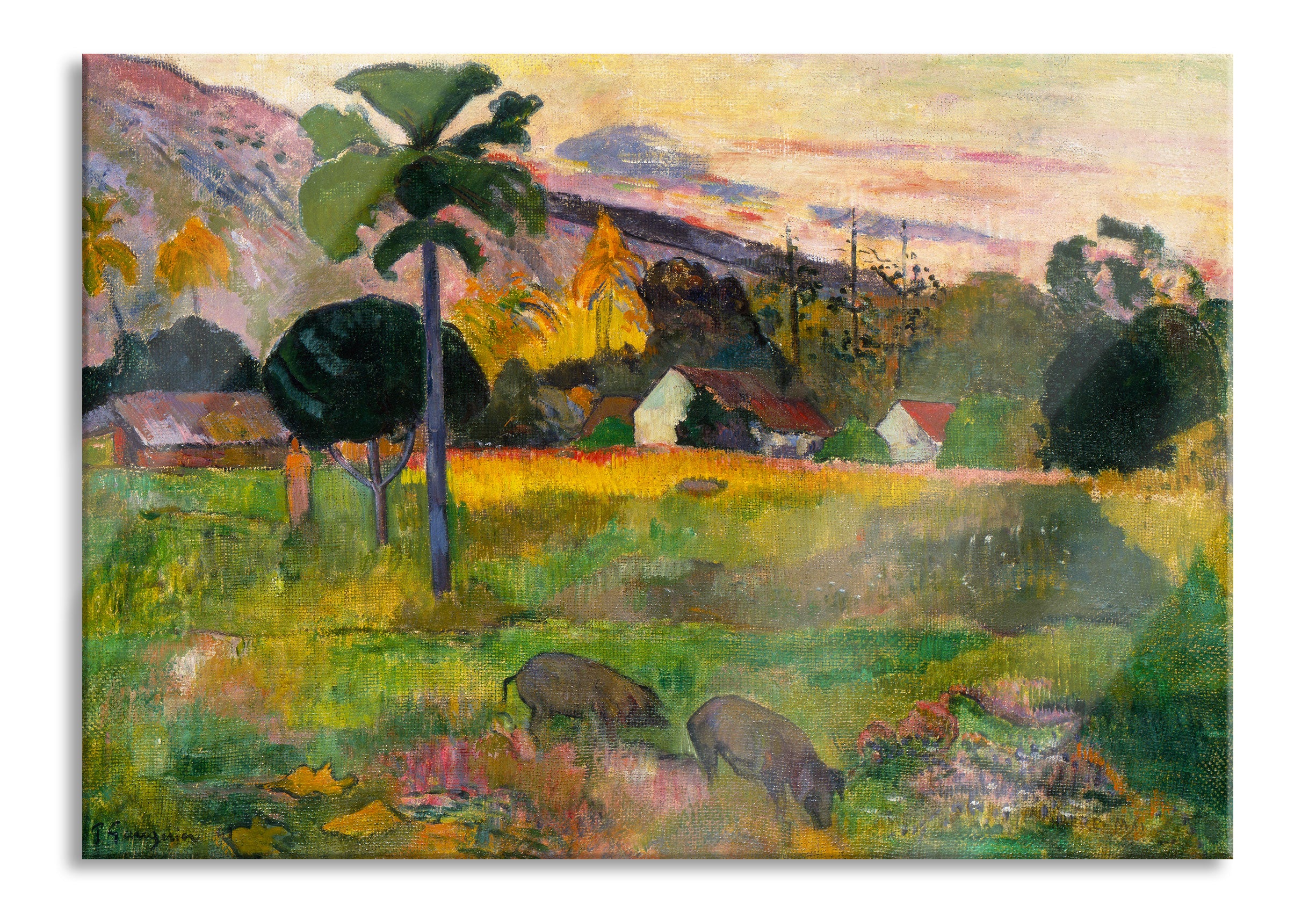 Paul Gauguin - Haere Mai , Glasbild