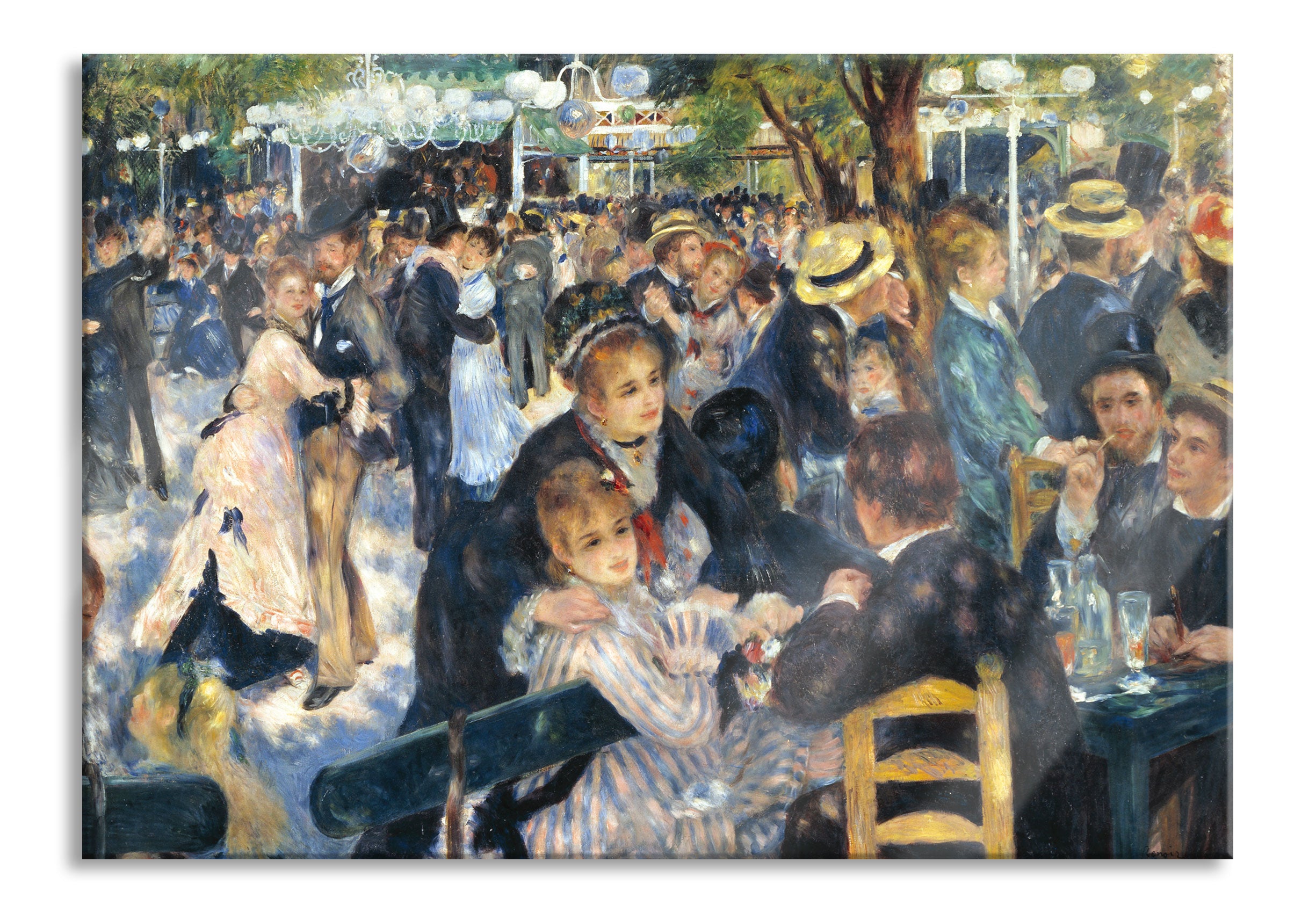 Pierre-Auguste Renoir - Bal du Moulin de la Galette, Glasbild