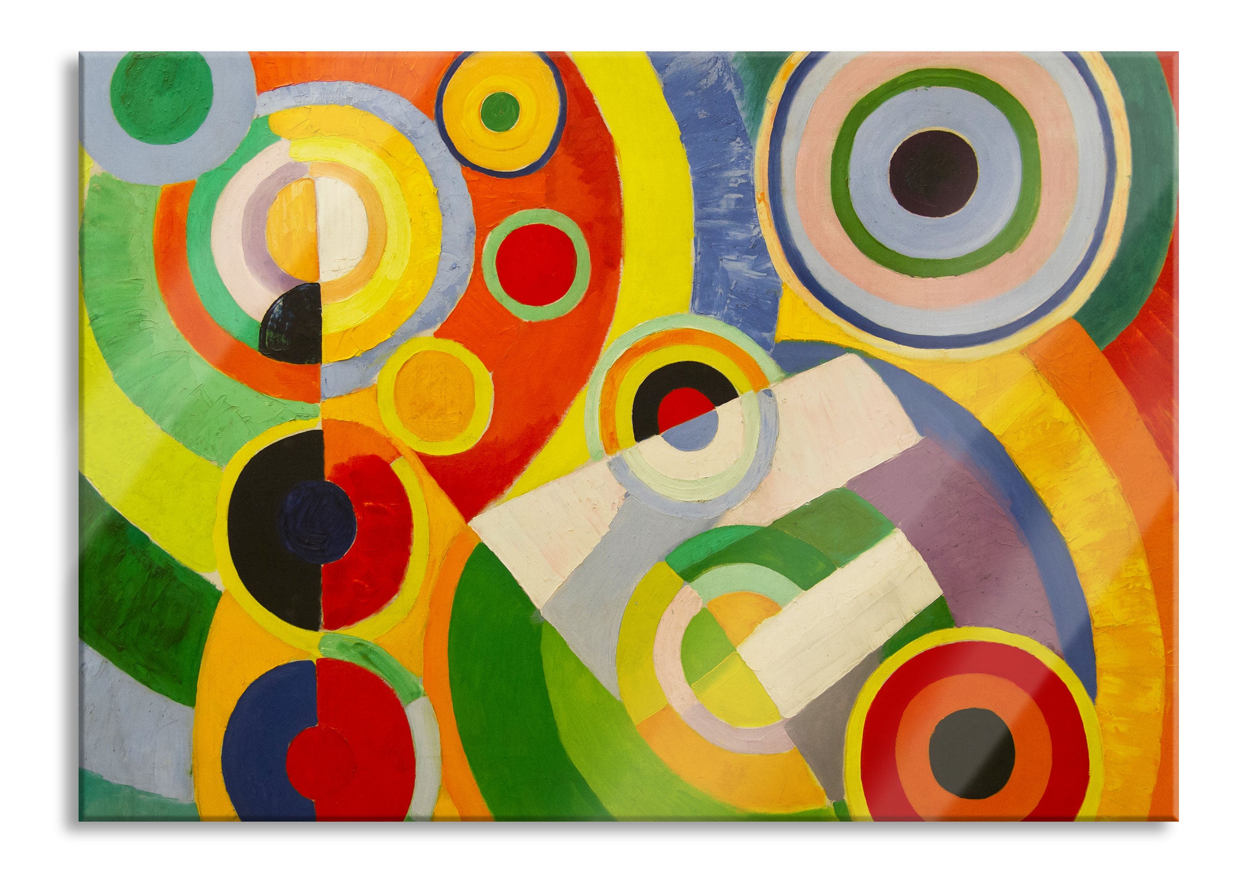 Robert Delaunay - Rythmus Freude am Leben, Glasbild