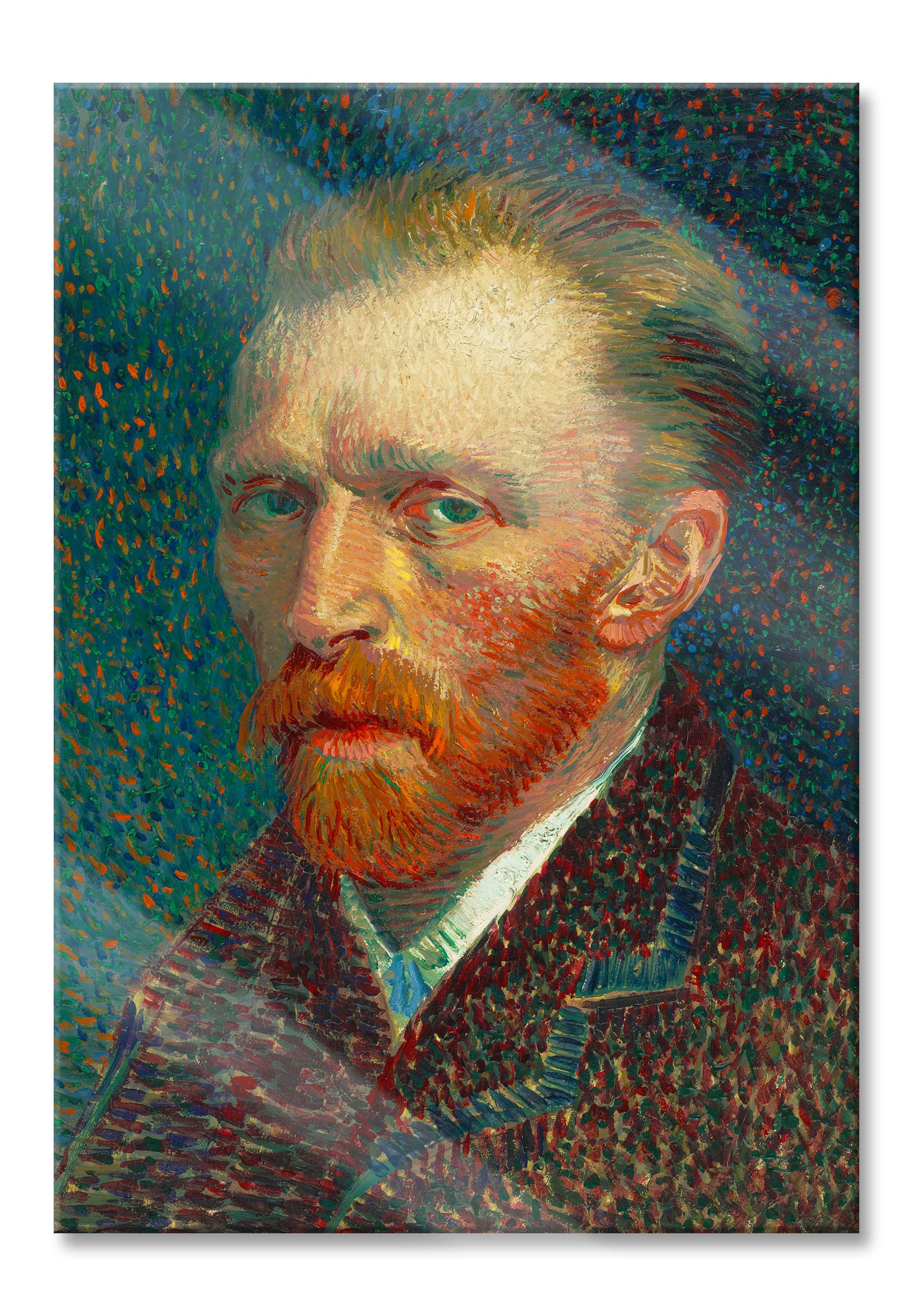 Vincent Van Gogh - Selbstbildnis , Glasbild