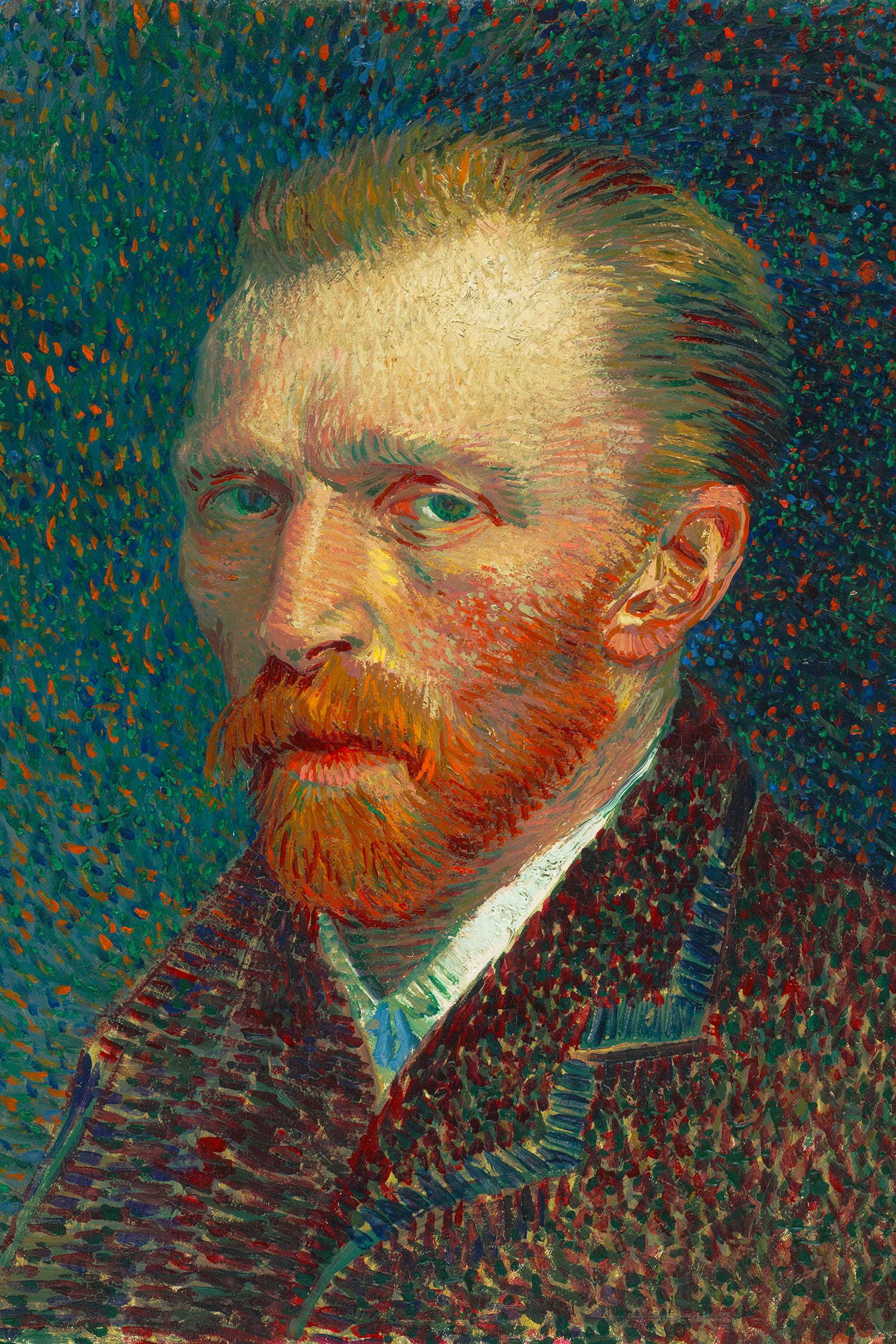 Vincent Van Gogh - Selbstbildnis , Glasbild