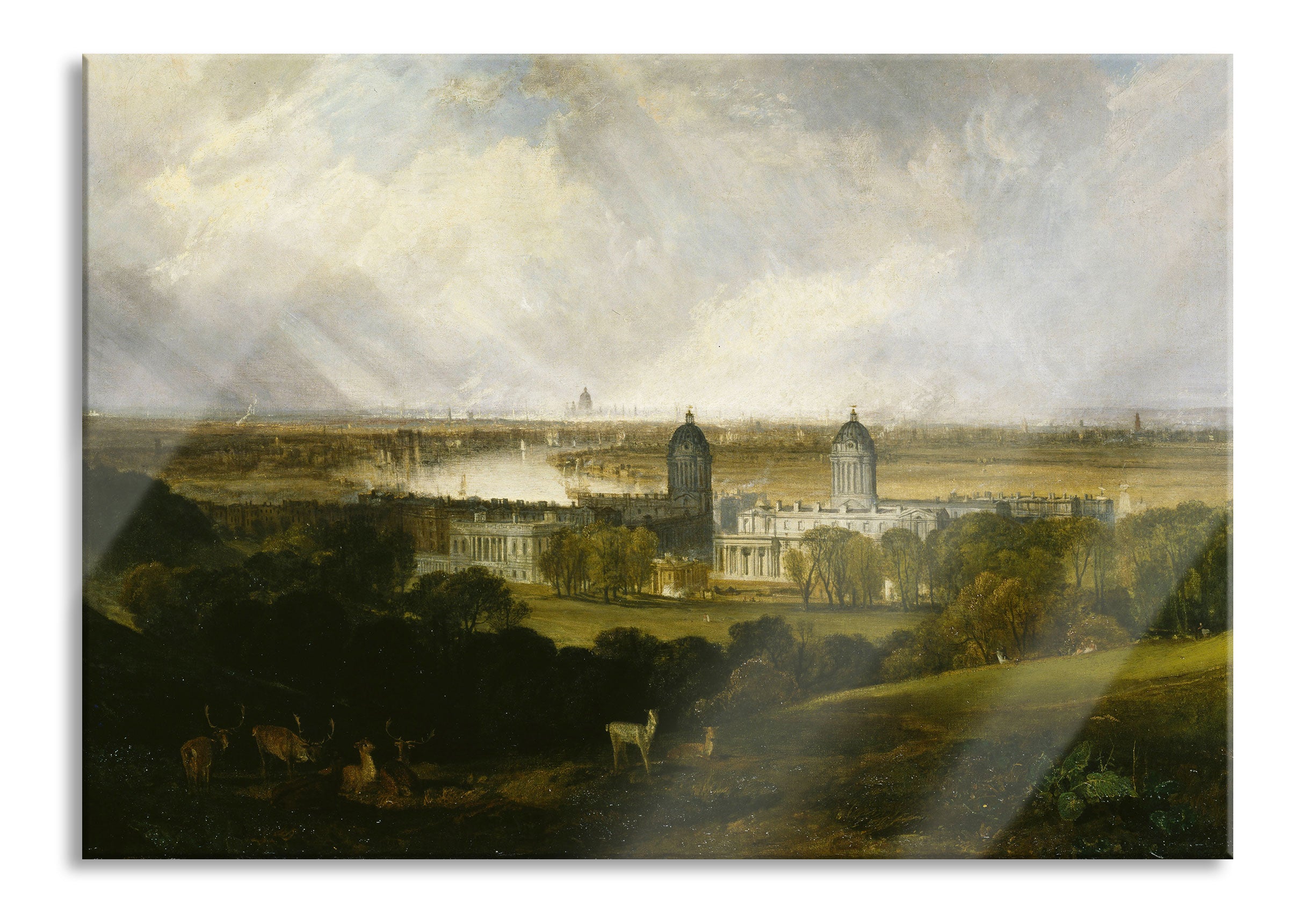 William Turner - London from Greenwhich Park , Glasbild