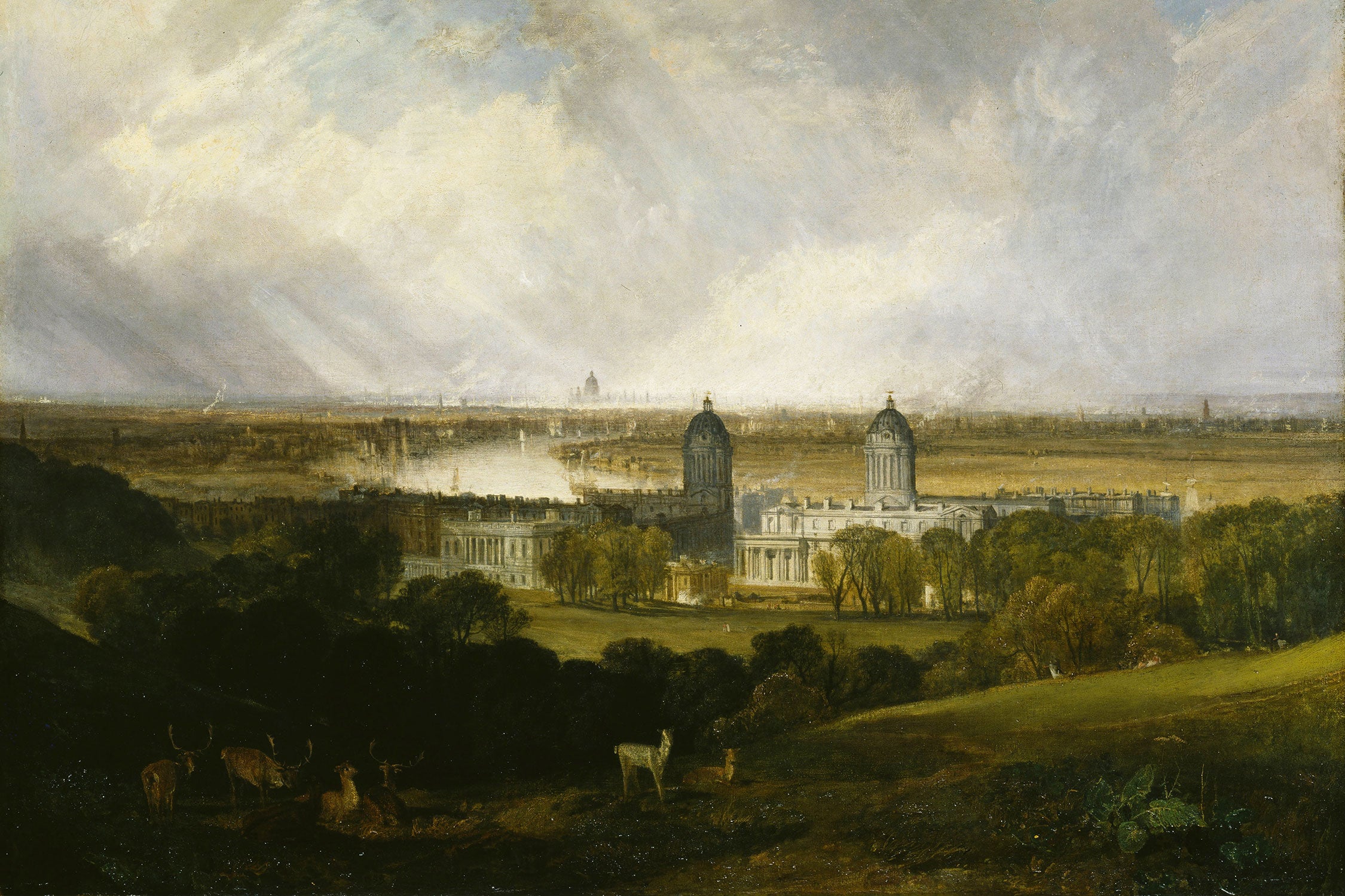 William Turner - London from Greenwhich Park , Glasbild