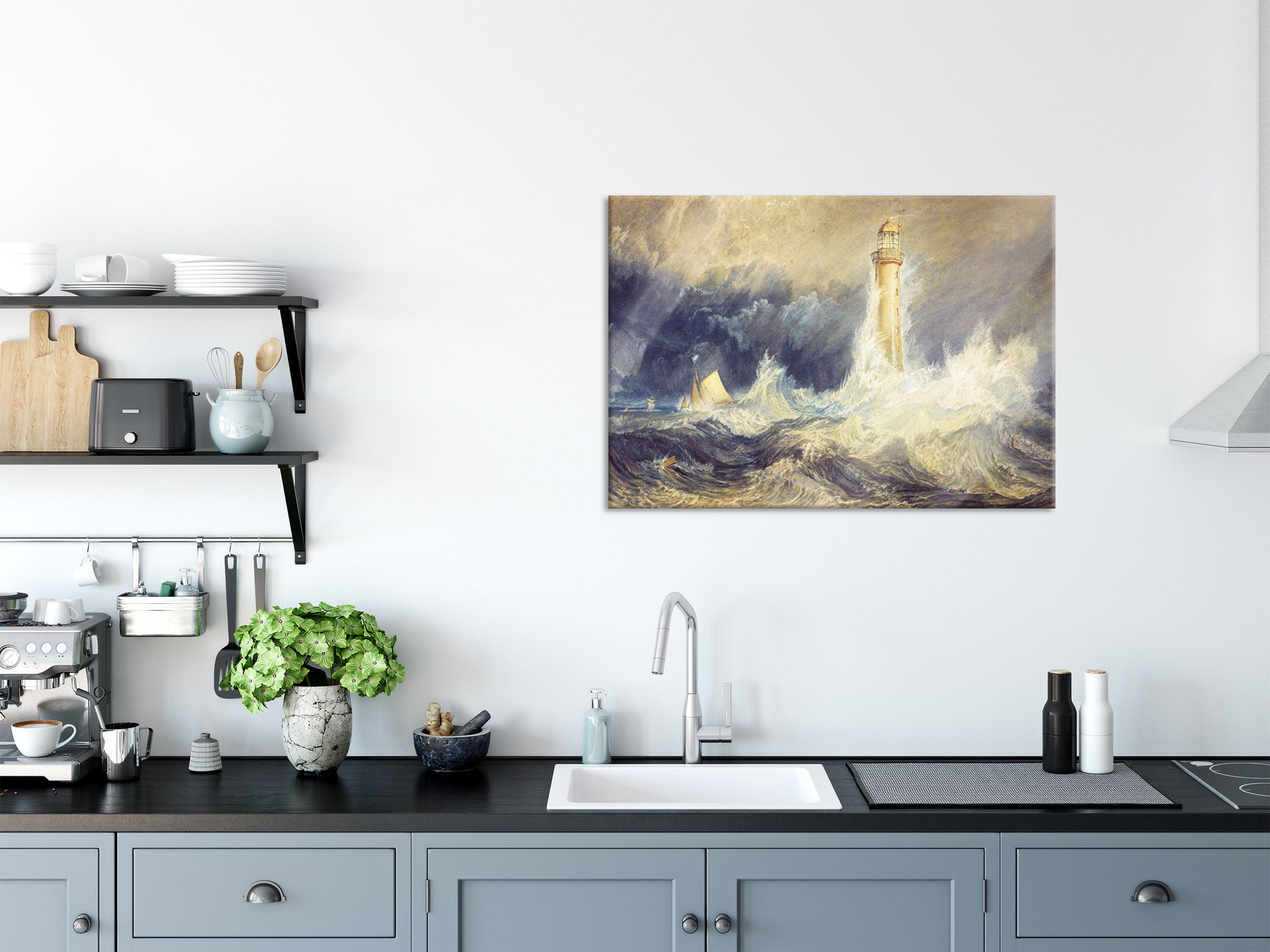 William Turner - Bell Rock Lighthouse , Glasbild