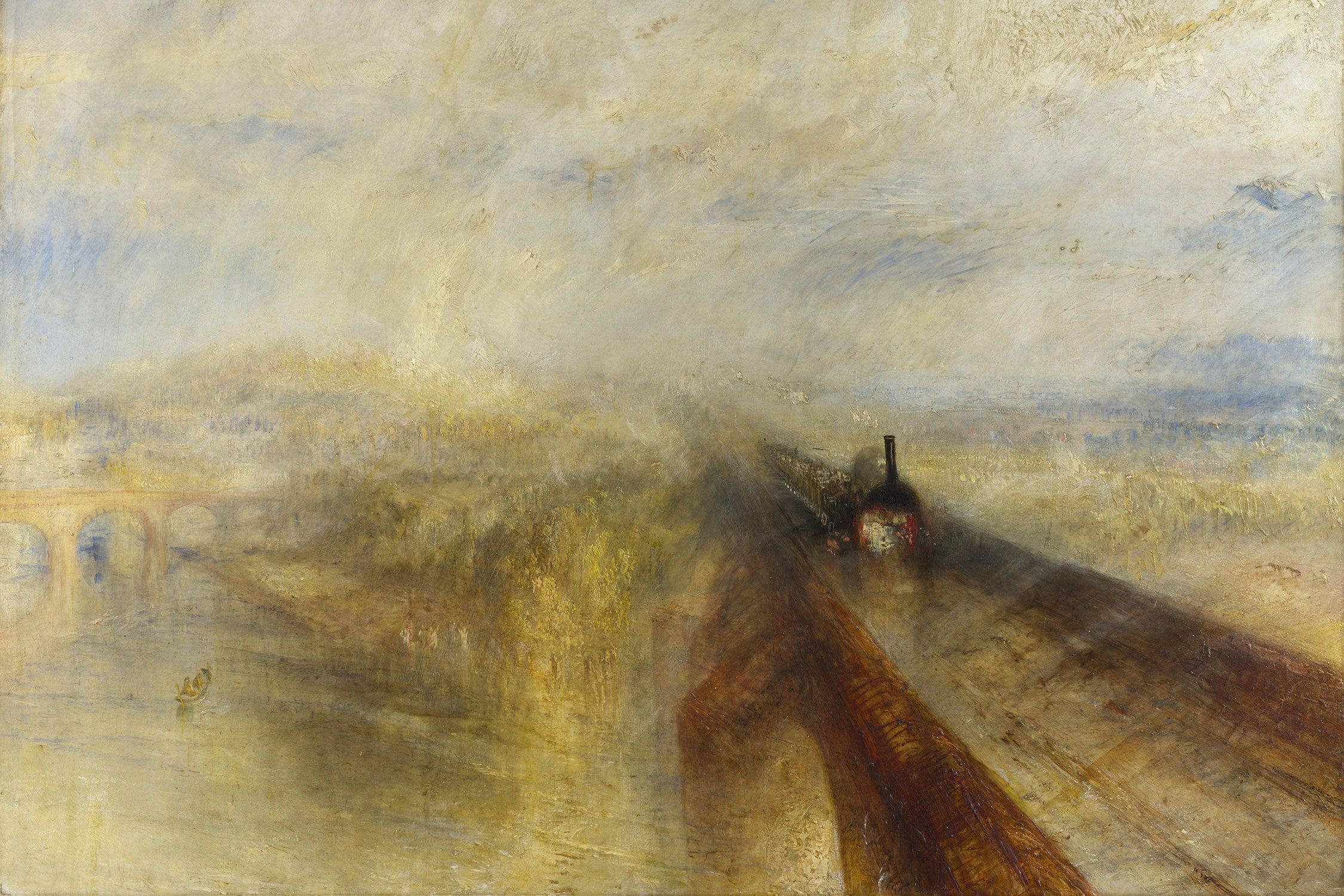 William Turner - Rain Steam and Speed The Great Western, Glasbild