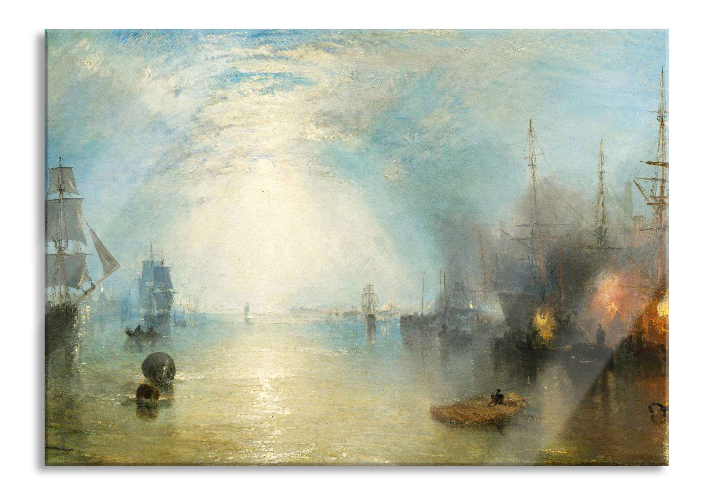 William Turner - Keelmen Heaving in Coals by Moonlight, Glasbild