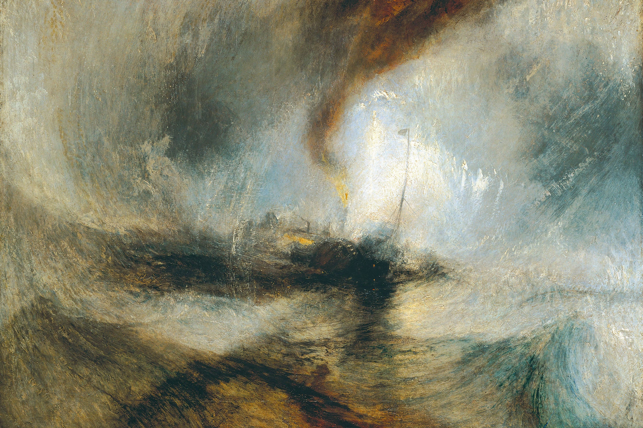 William Turner - Snow Storm Steam-Boat off a Harbour's, Glasbild