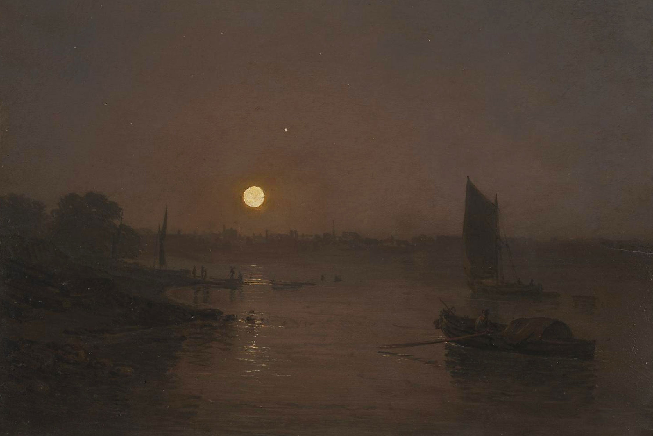 William Turner - A Study at Millbank , Glasbild