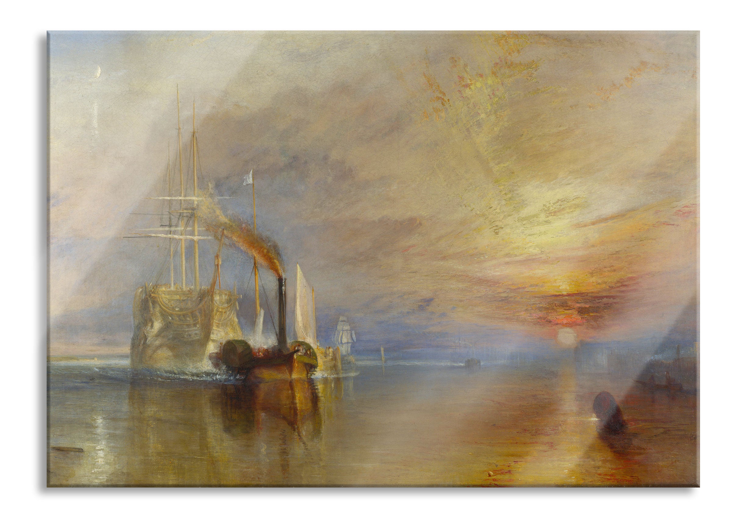 William Turner - The Fighting Temeraire, Glasbild