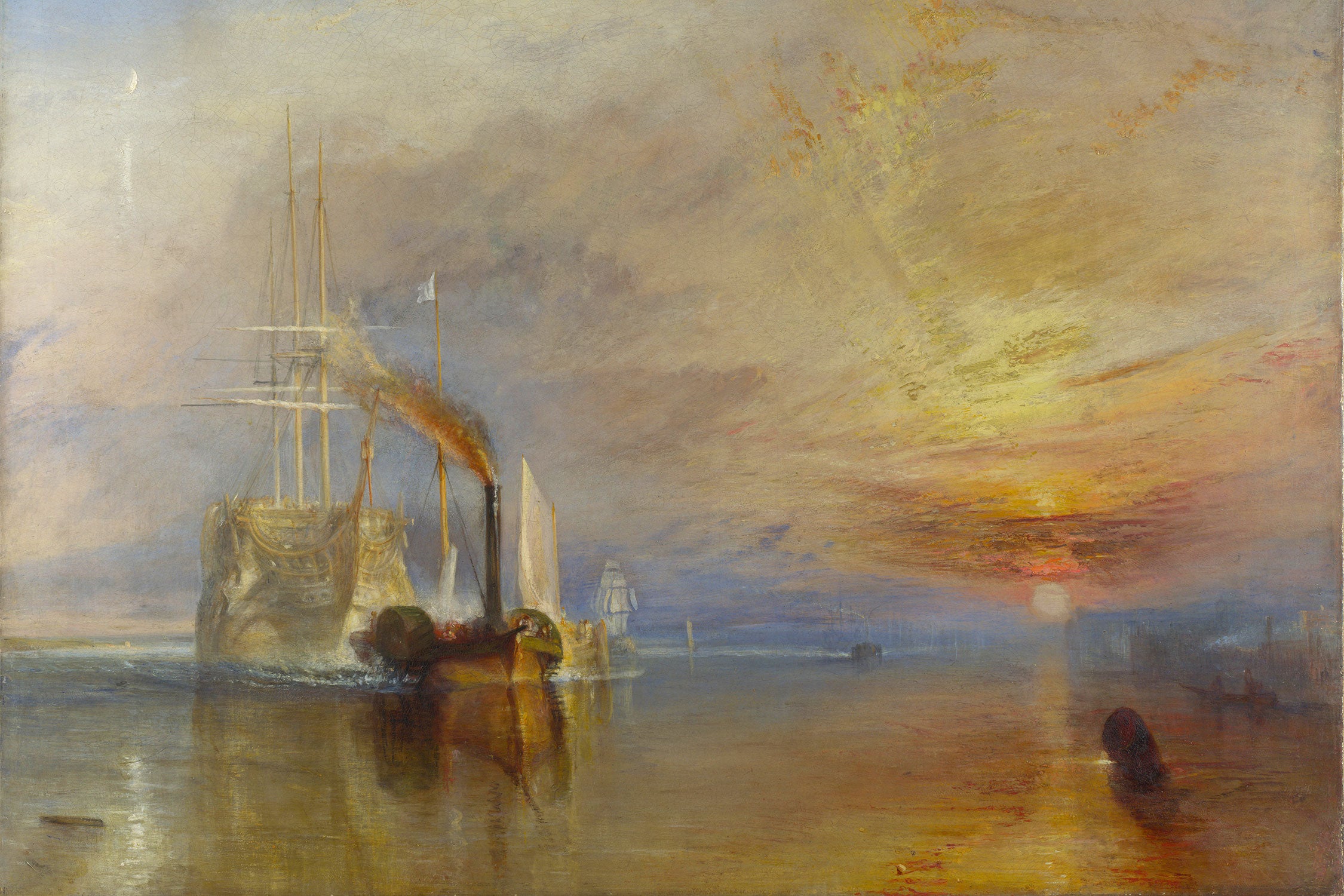 William Turner - The Fighting Temeraire, Glasbild