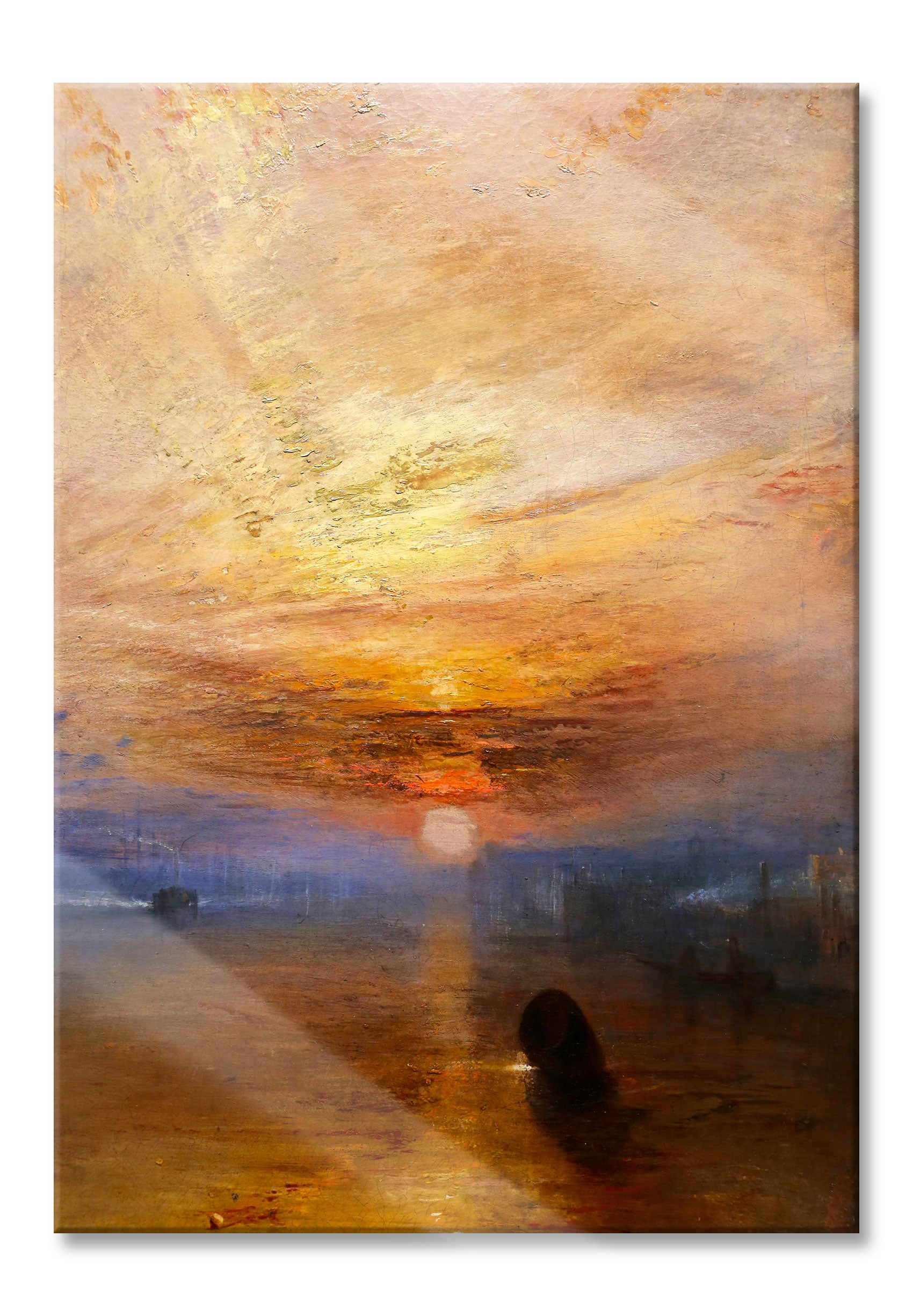 William Turner - The fighting Temeraire tugged to her l, Glasbild