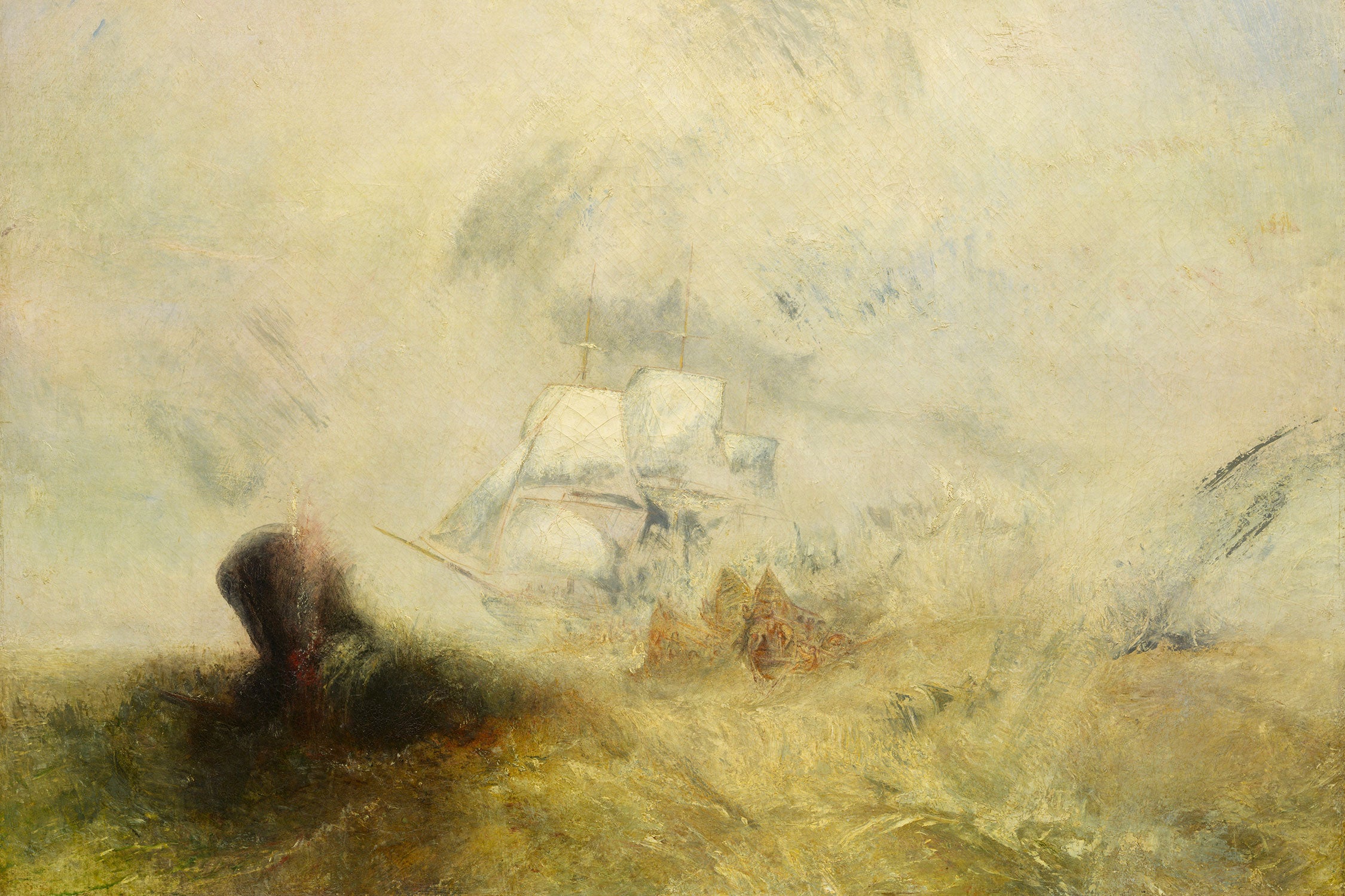 William Turner - Whalers Expressionismus, Glasbild