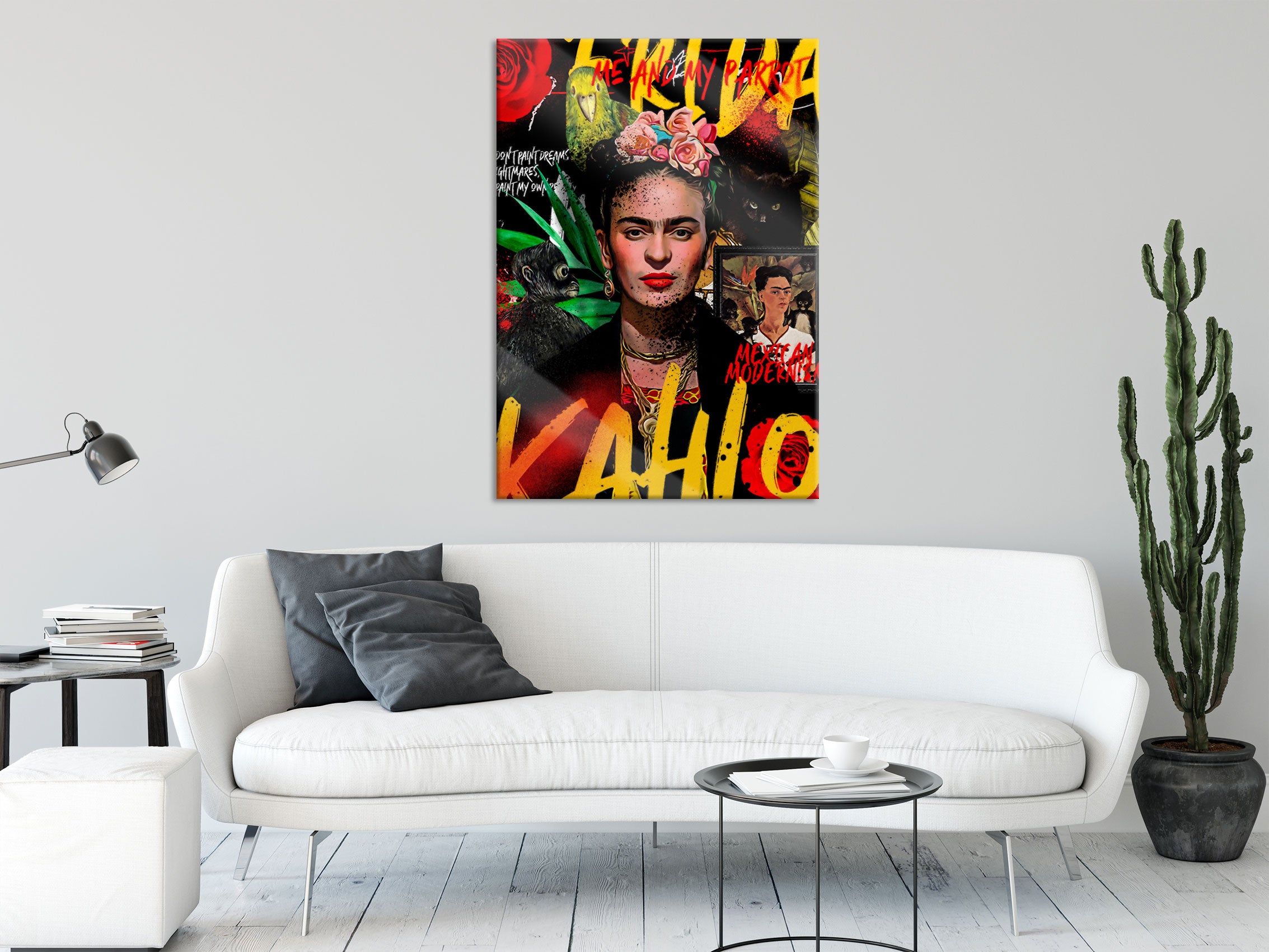 Pop Art  - Frida, Glasbild