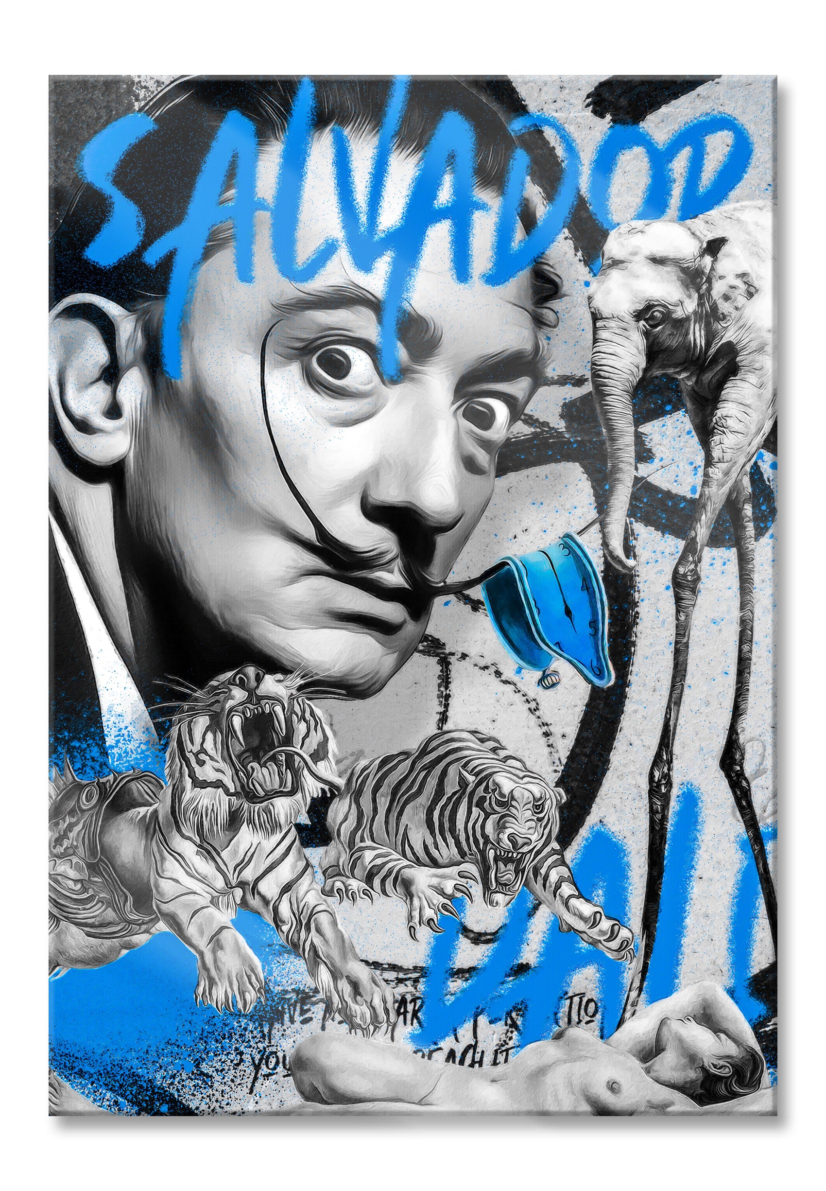 Pop Art  - Salvador Dali, Glasbild