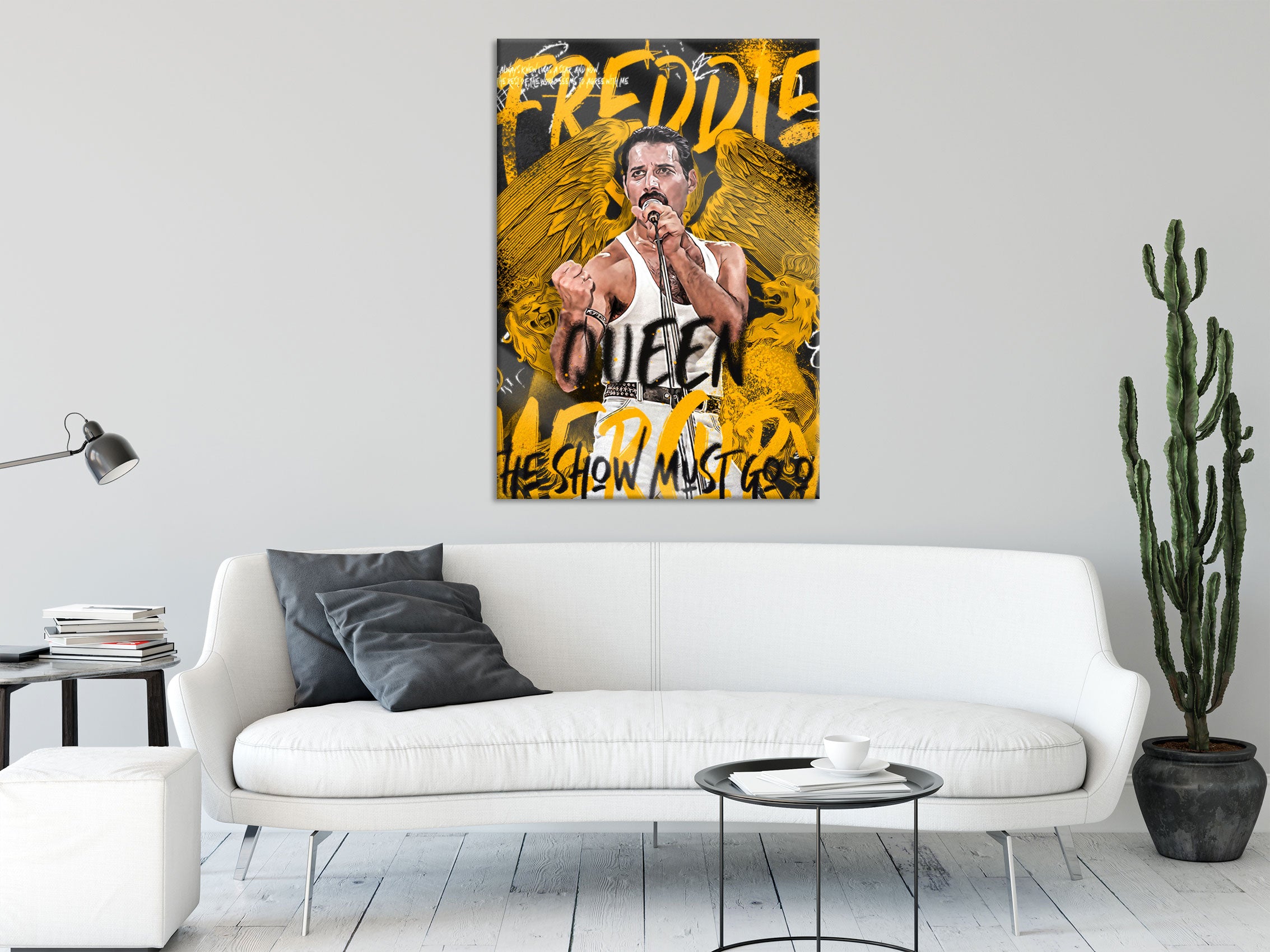 Pop Art  - Freddie, Glasbild