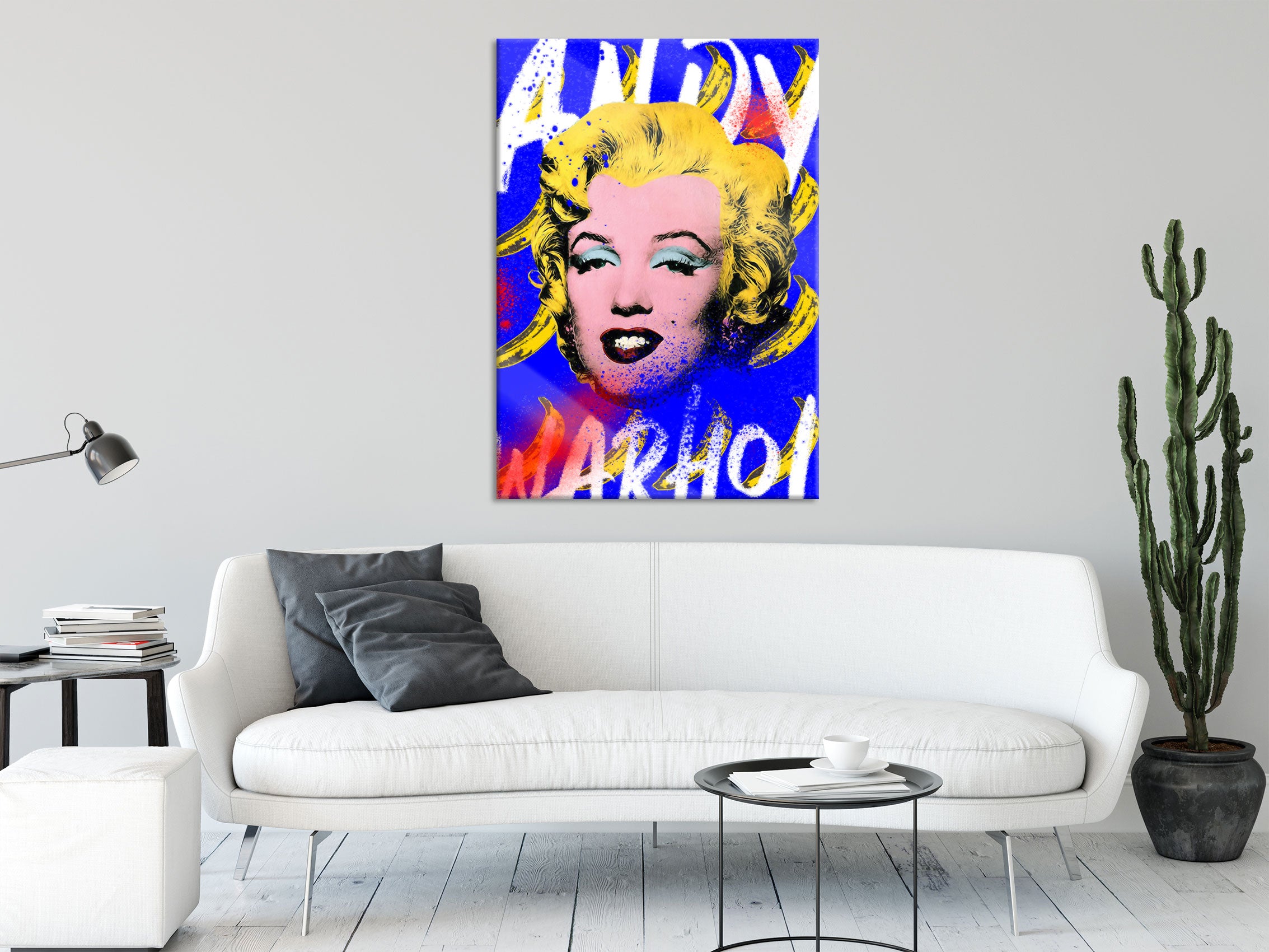 Pop Art  - Marylin Monroe, Glasbild