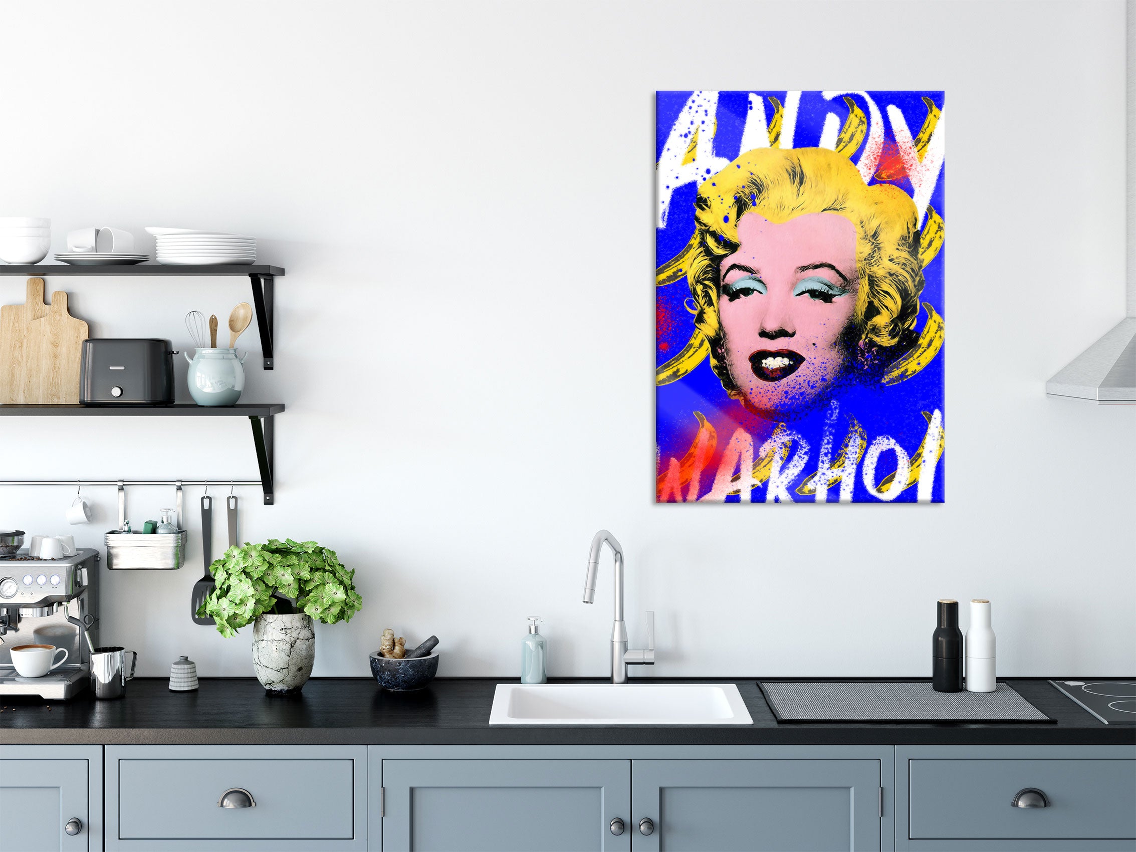 Pop Art  - Marylin Monroe, Glasbild