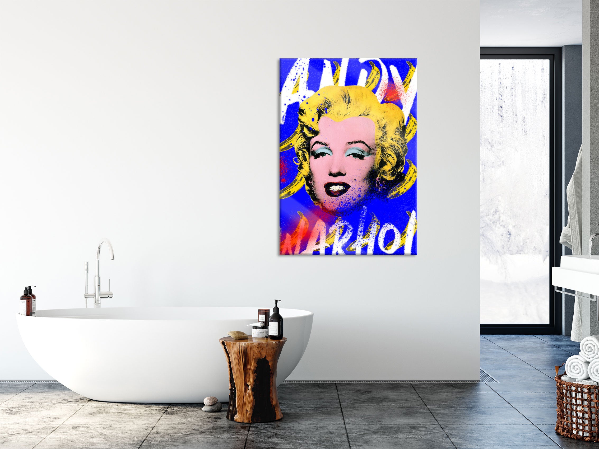 Pop Art  - Marylin Monroe, Glasbild