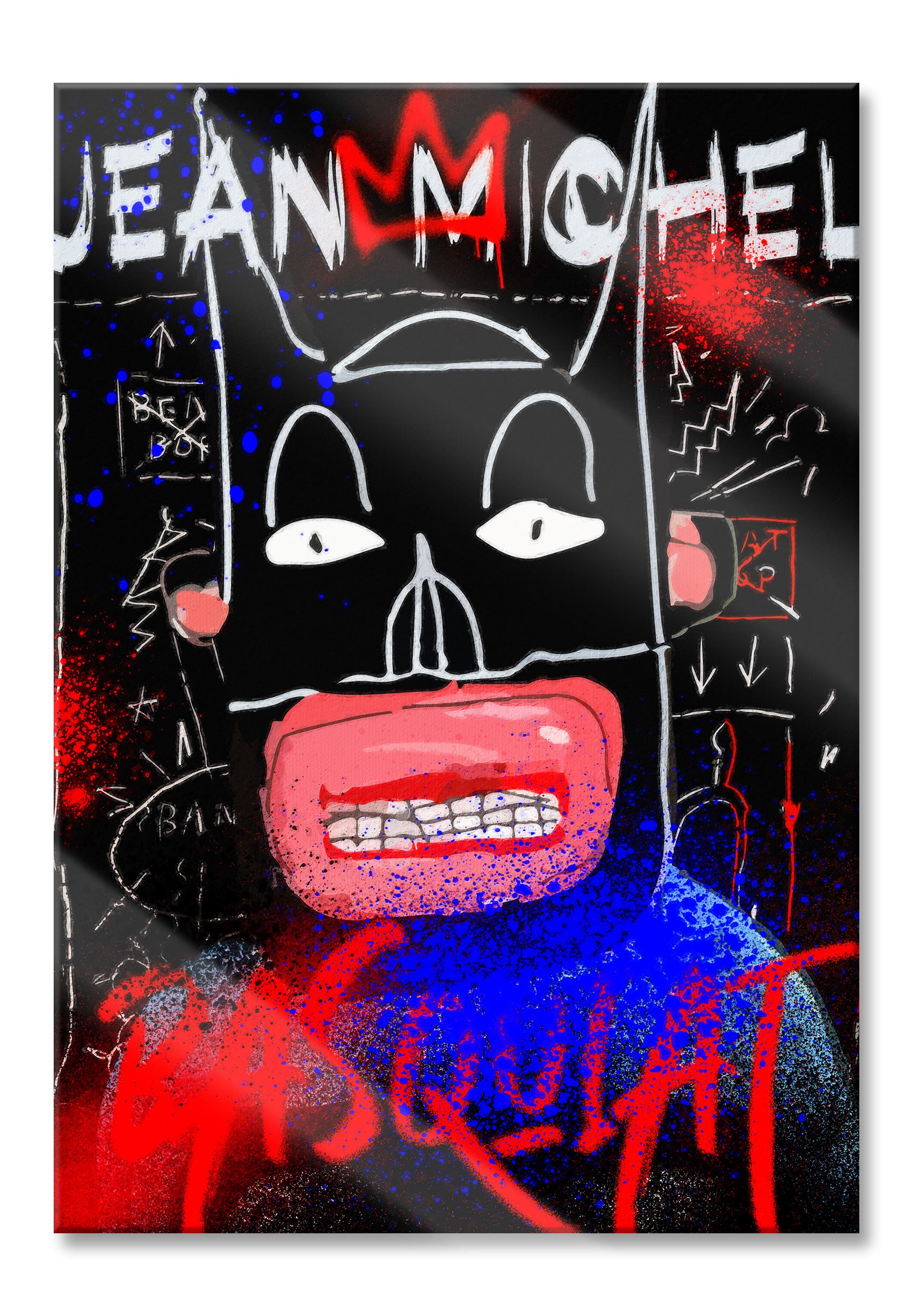 Pop Art  - Jean Bat, Glasbild