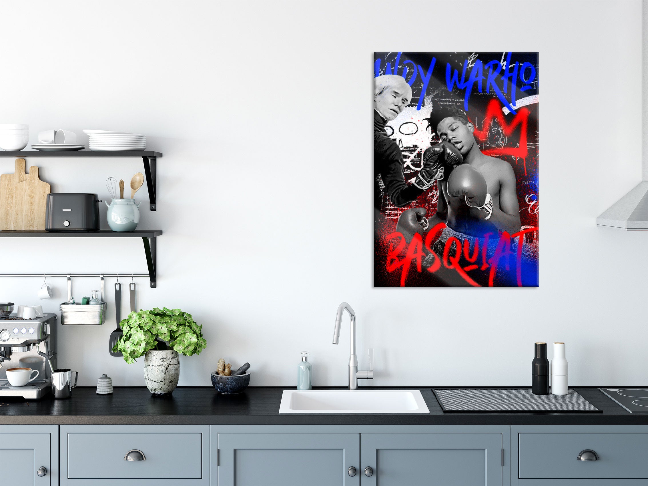 Pop Art  - Jean Boxer II, Glasbild