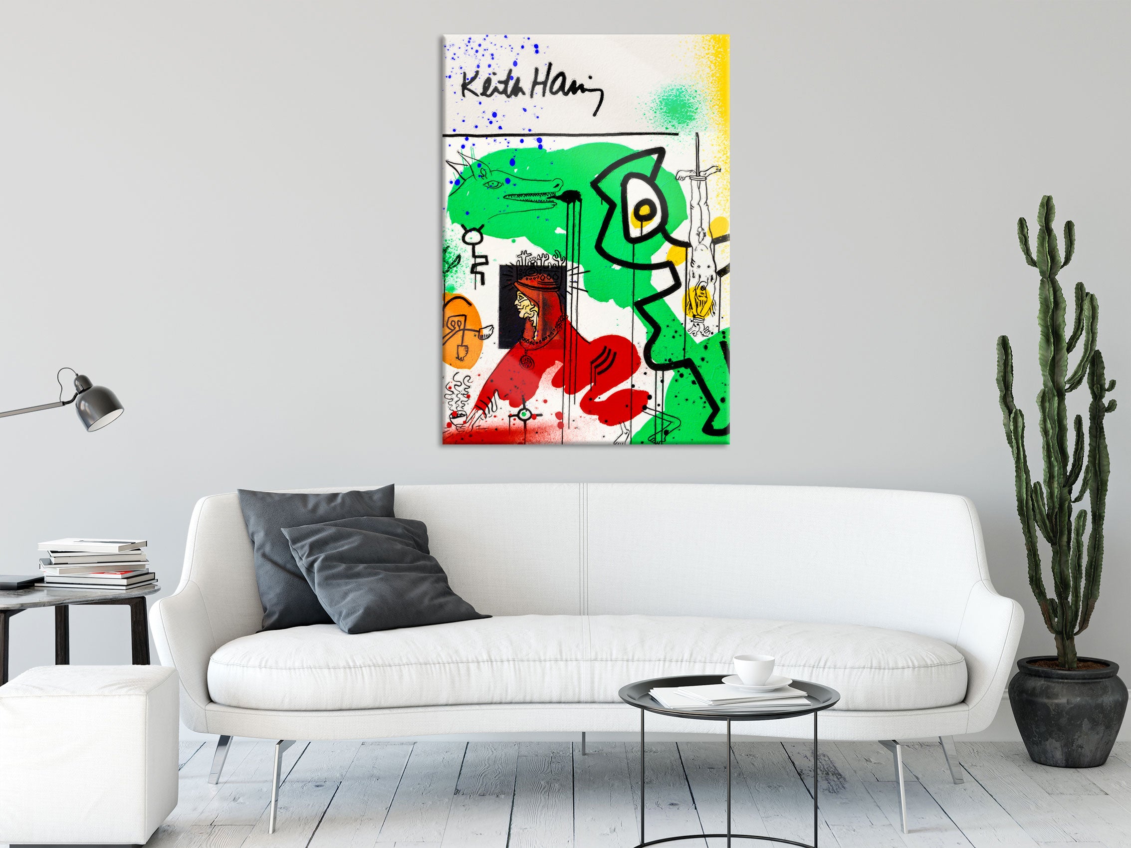 Pop Art  - Keith Scribble Art I, Glasbild