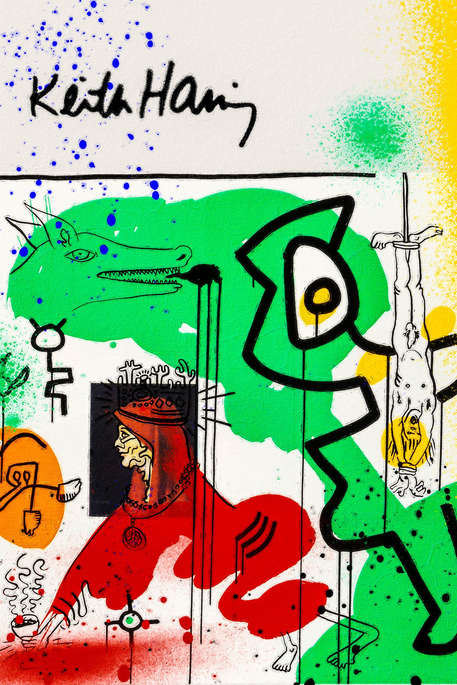 Pop Art  - Keith Scribble Art I, Glasbild