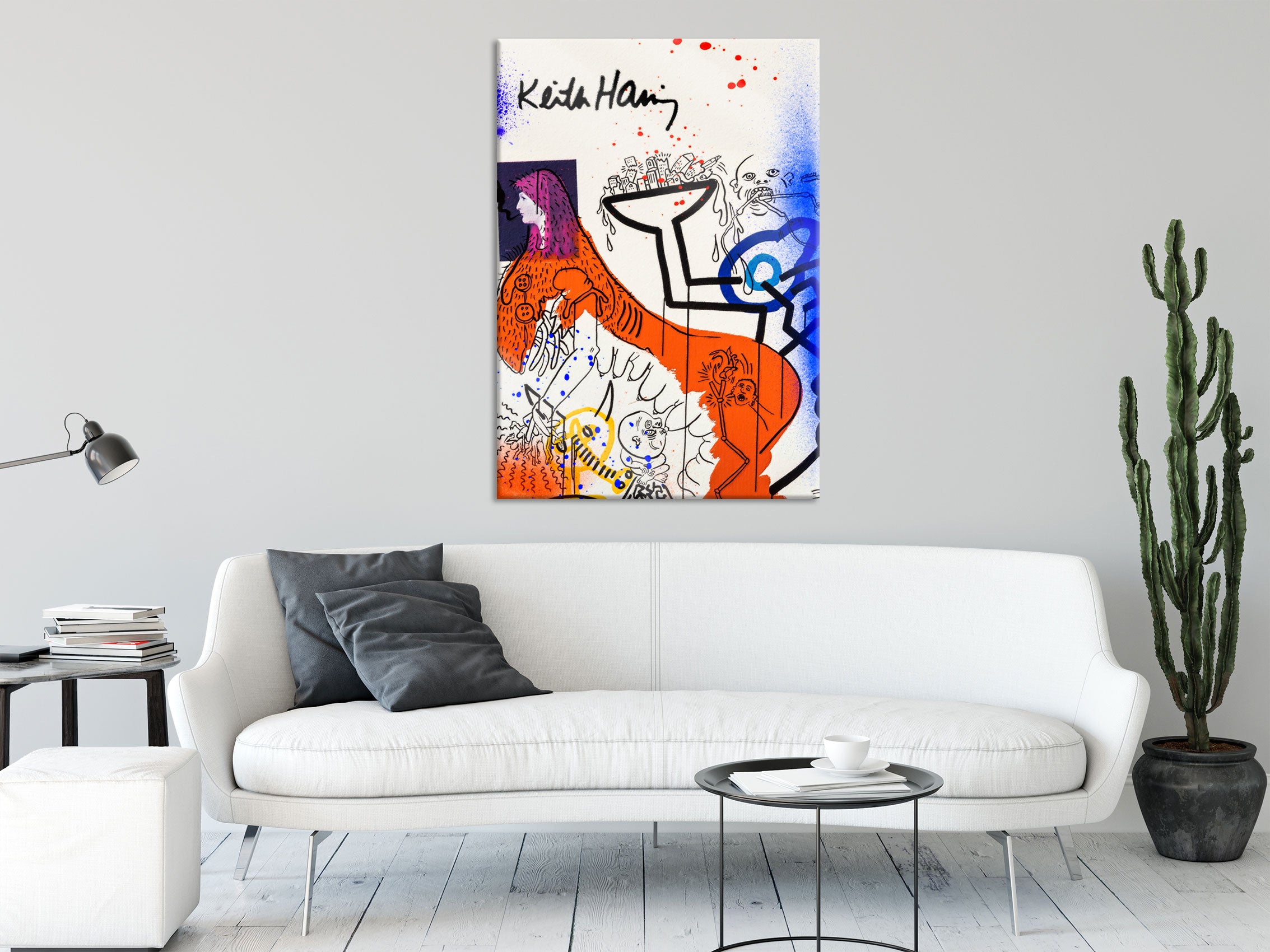 Pop Art  - Keith Scribble Art II, Glasbild