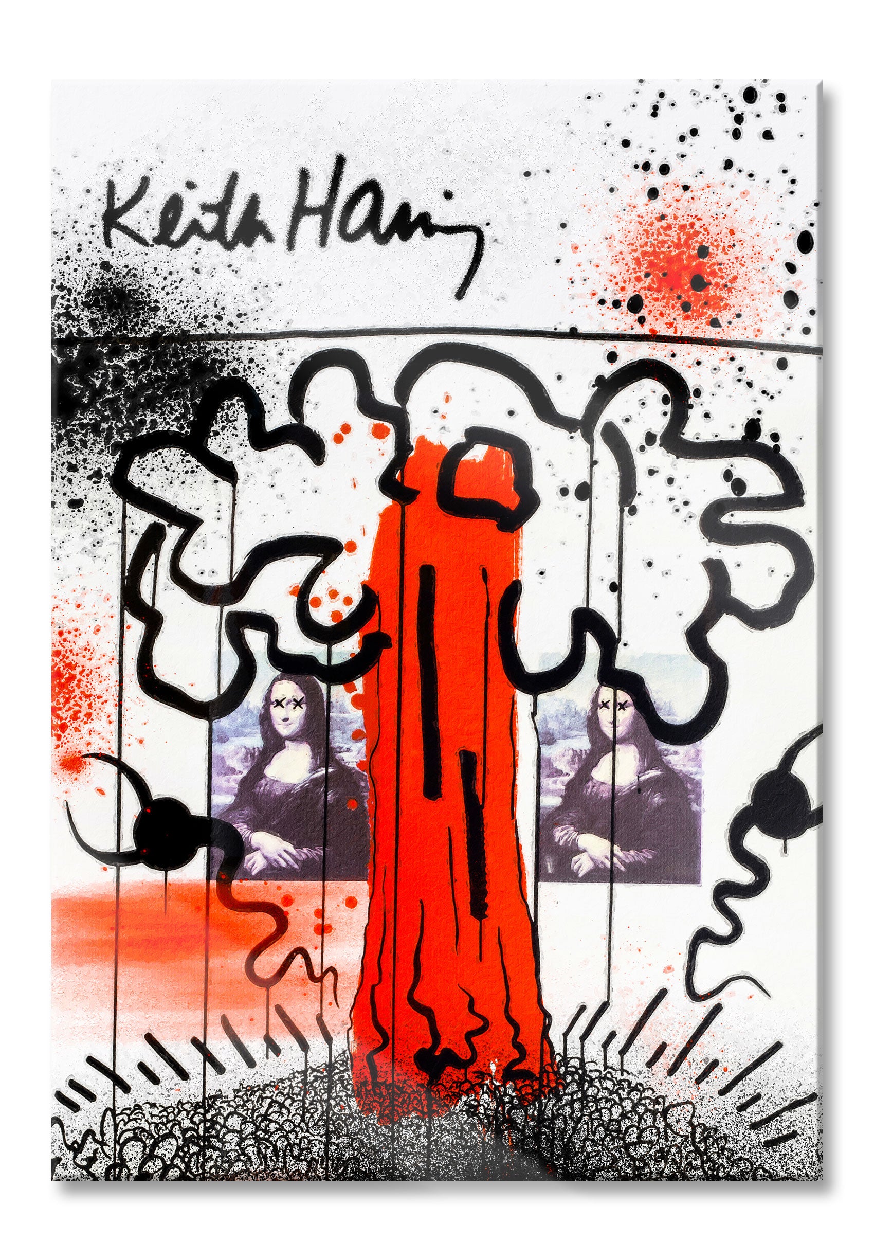 Pop Art  - Keith Scribble Mona II, Glasbild