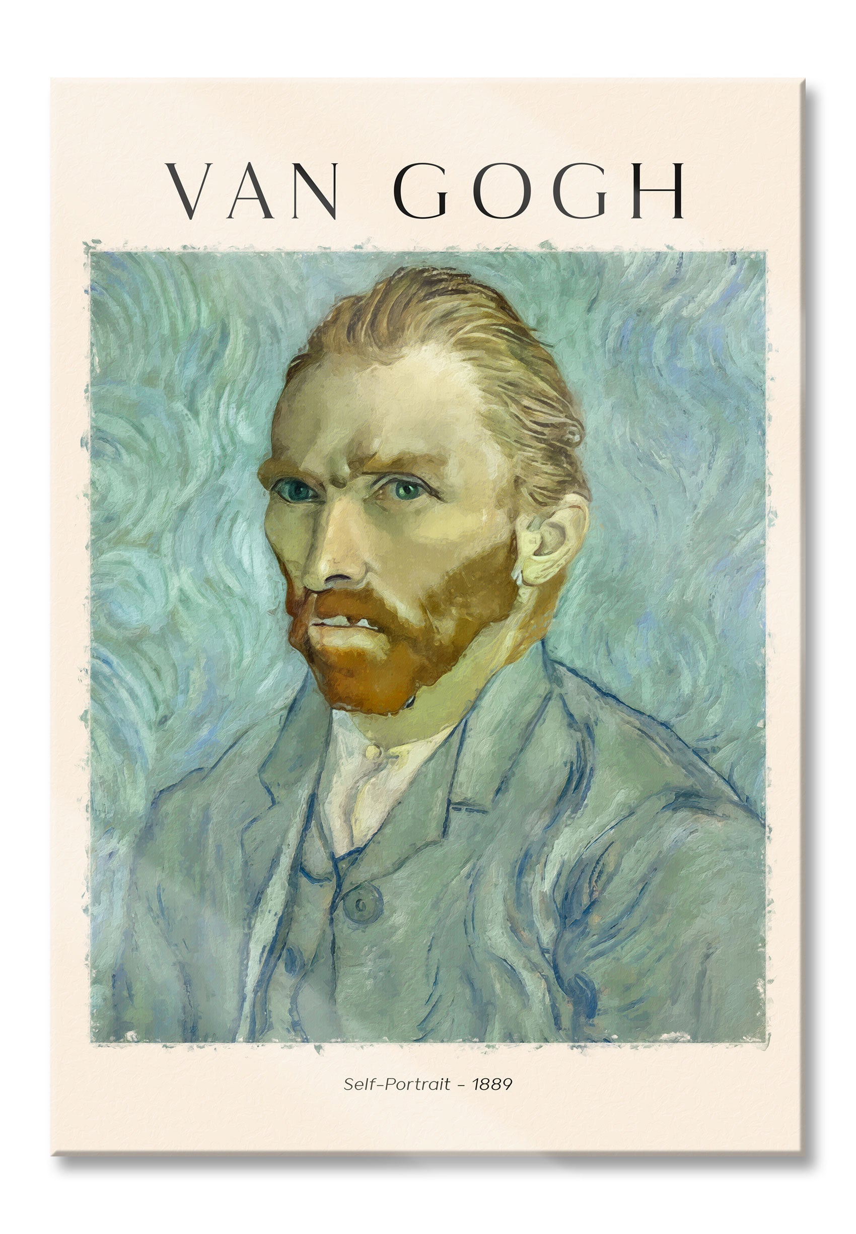 Art Portrait  - Van Gogh - Selbstportrait I, Glasbild