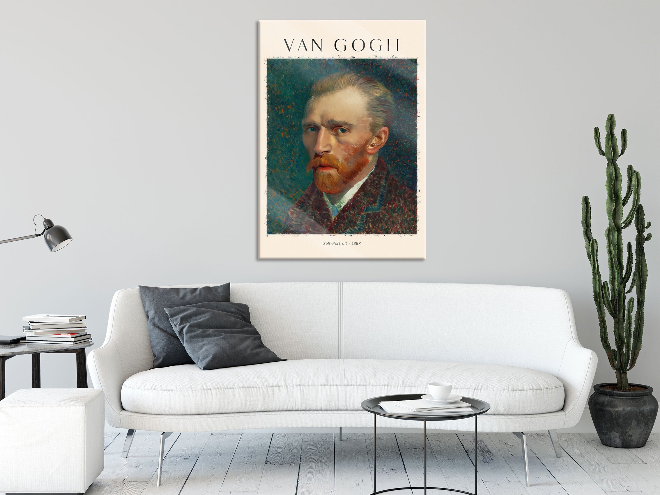 Art Portrait  - Van Gogh - Selbstportrait II, Glasbild