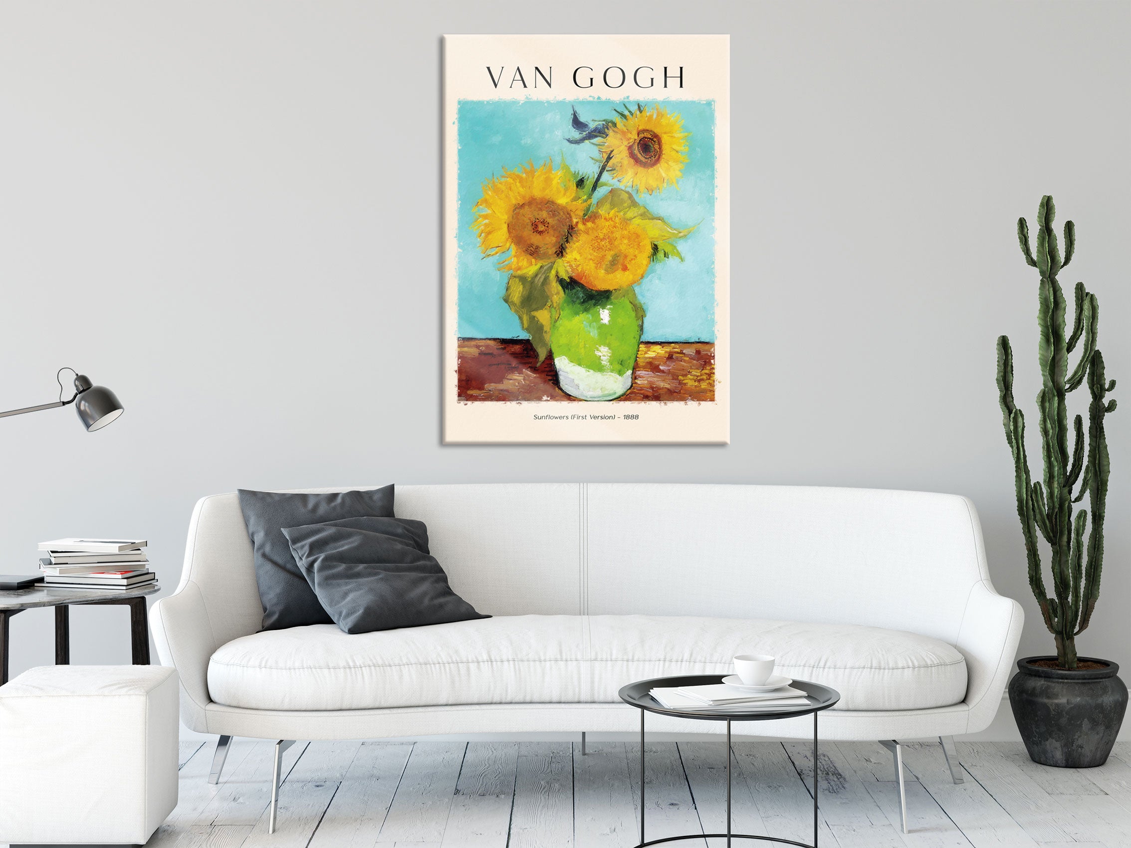 Art Portrait  - Van Gogh - Sonnenblumen, Glasbild