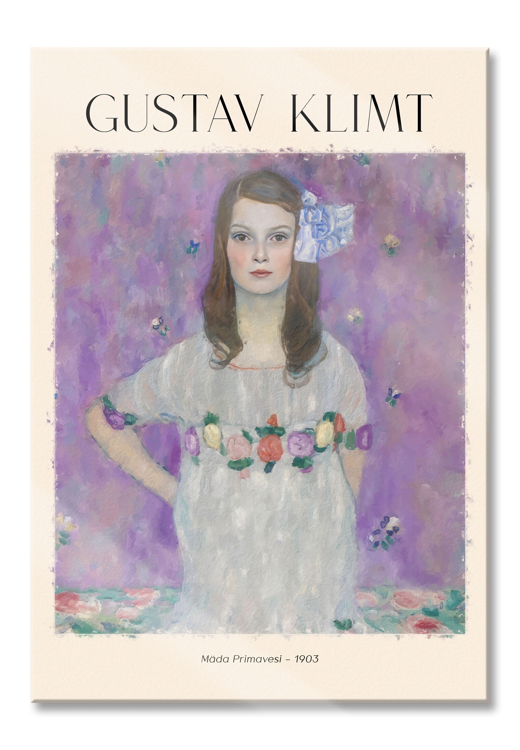 Art Portrait  - Gustav Klimt - Mäda Primavesi, Glasbild