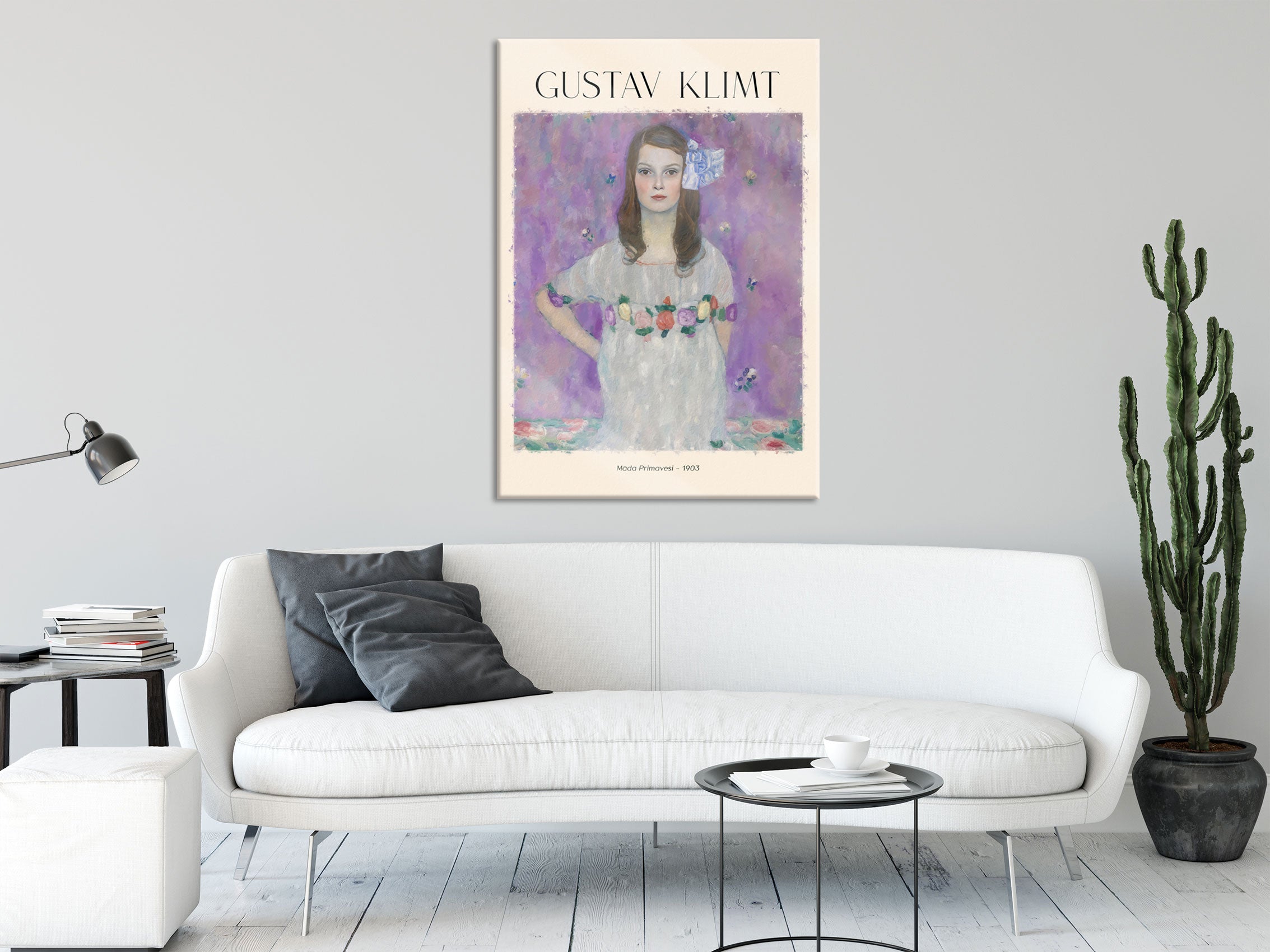 Art Portrait  - Gustav Klimt - Mäda Primavesi, Glasbild