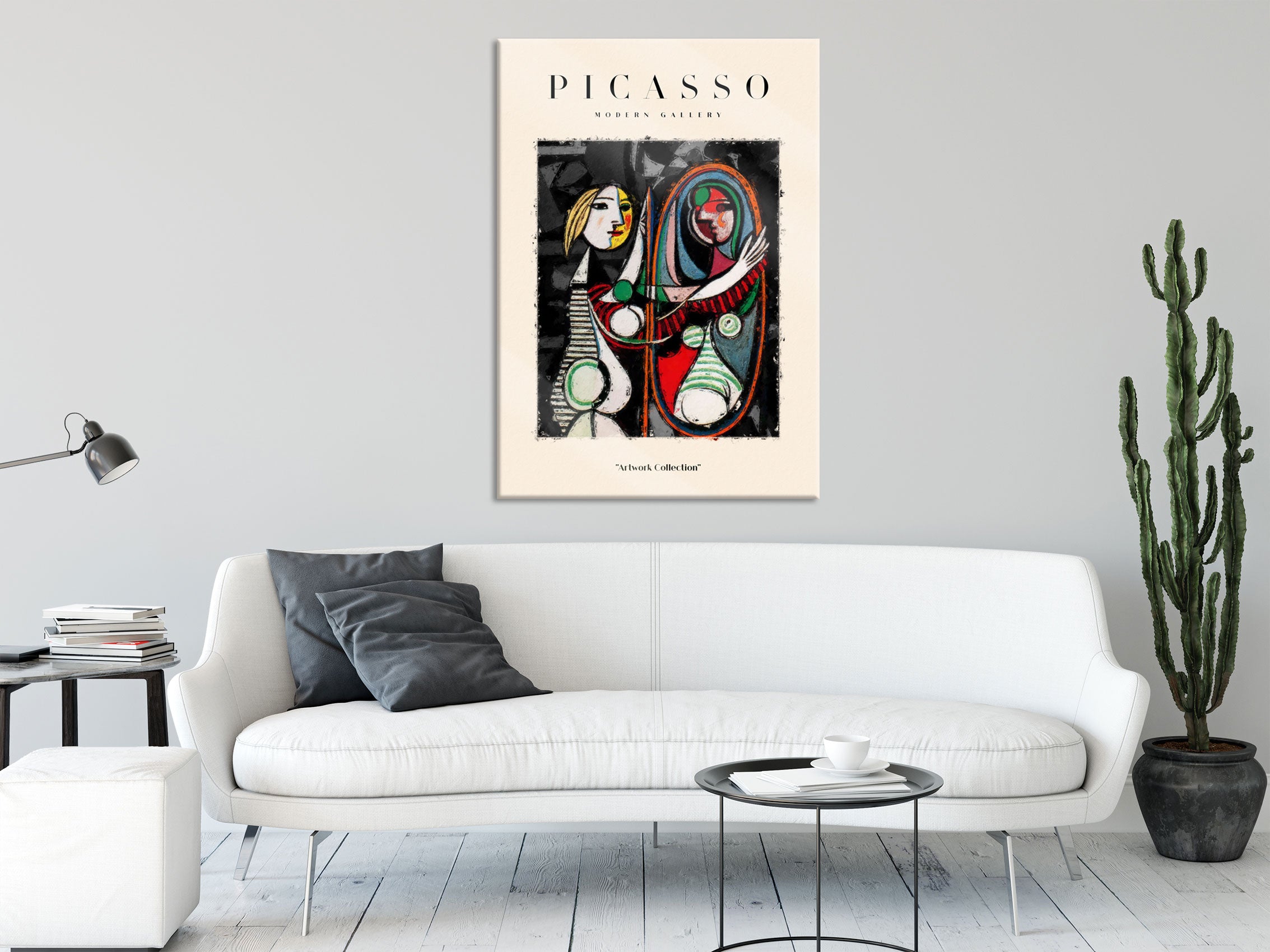 Picasso Art Collection  - Frauenumarmung, Glasbild