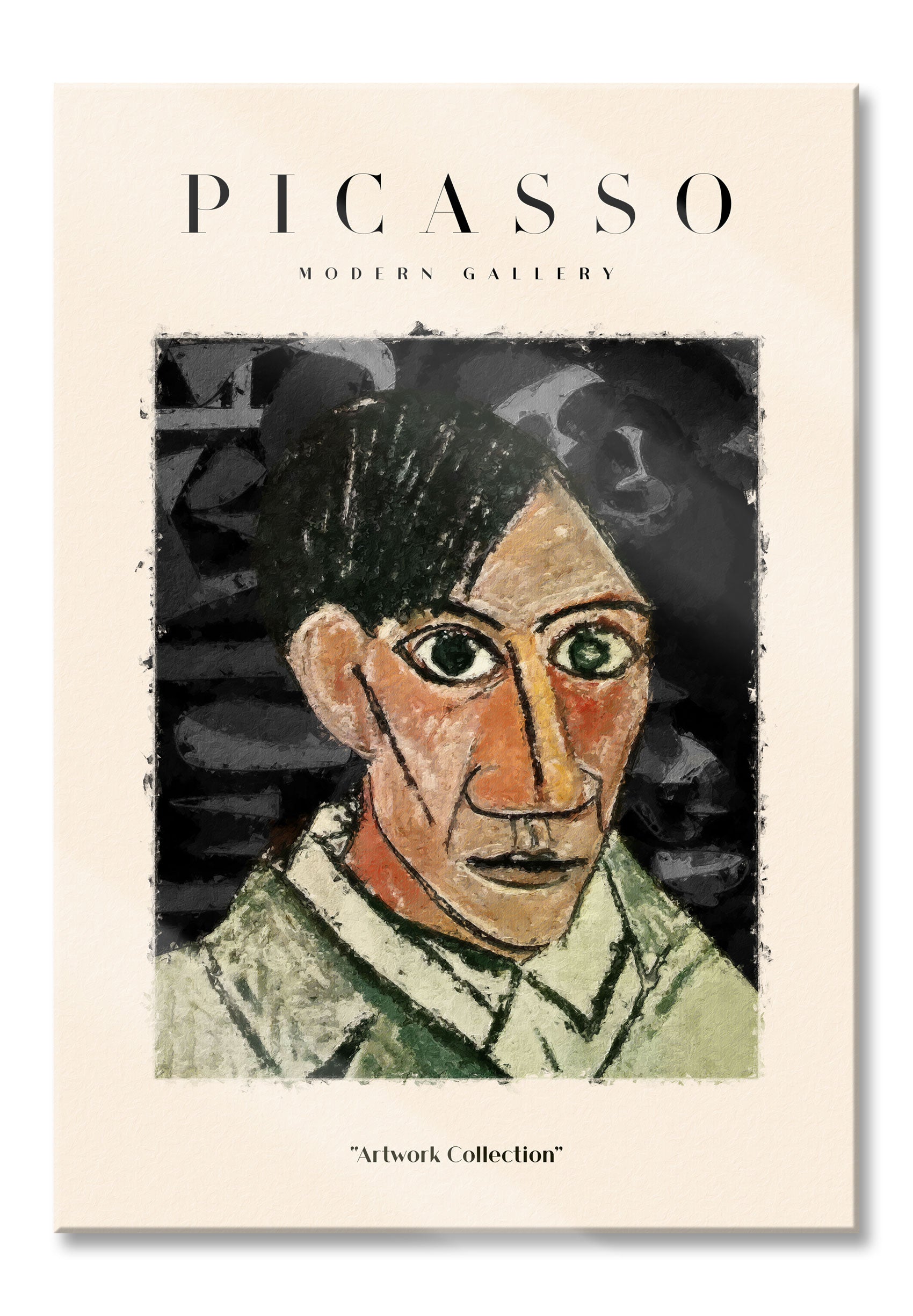 Picasso Art Collection  - Mann, Glasbild