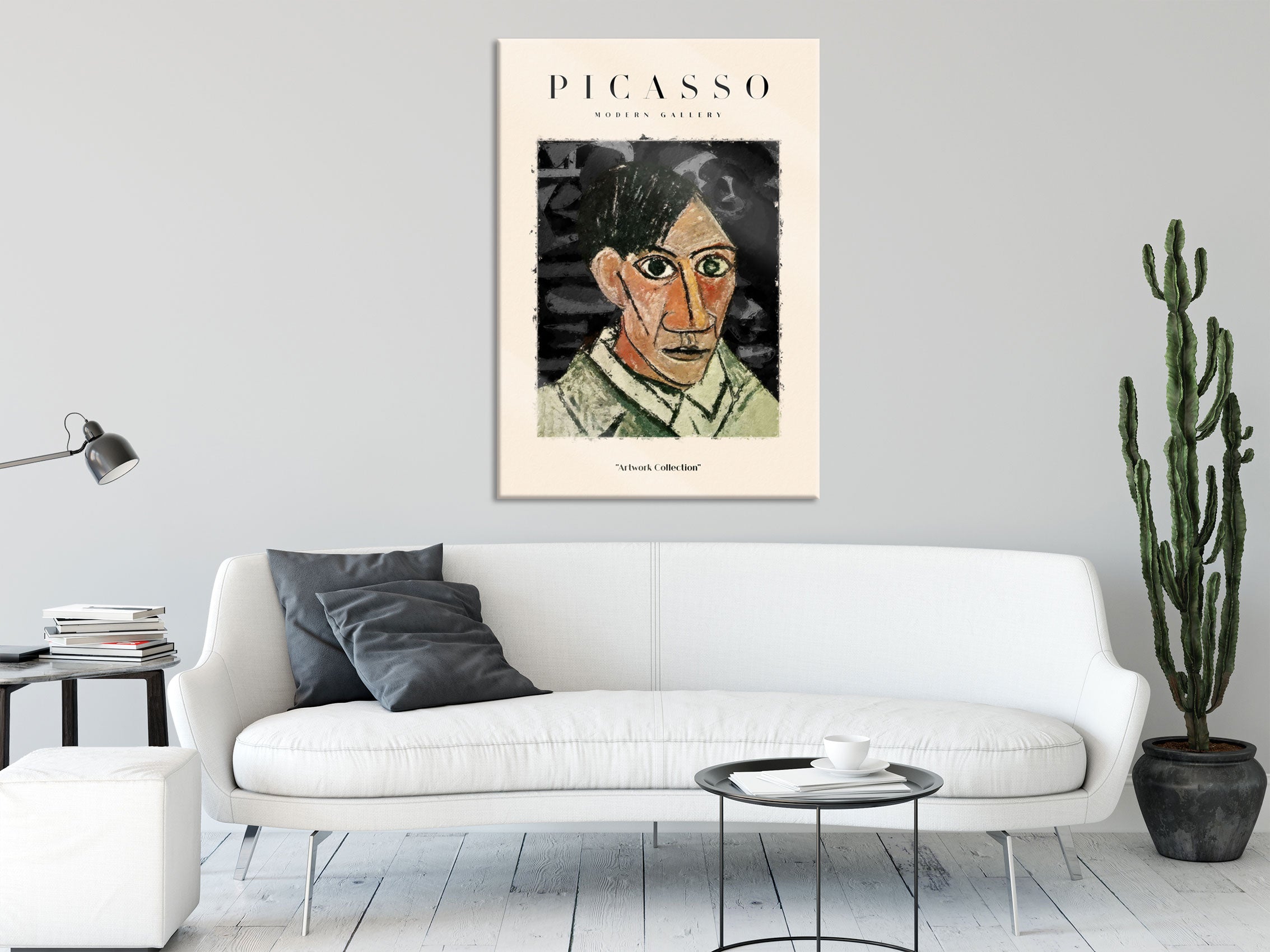 Picasso Art Collection  - Mann, Glasbild