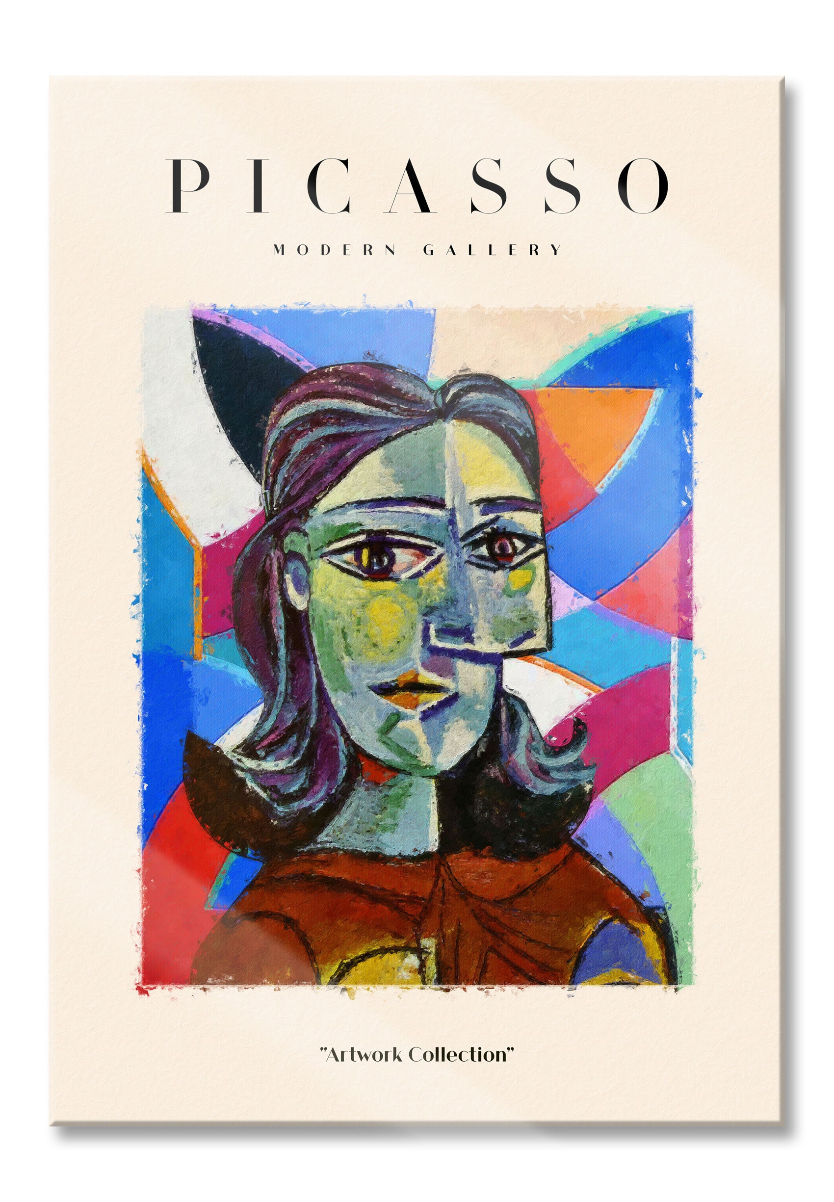 Picasso Art Collection  - Frauenportrait, Glasbild