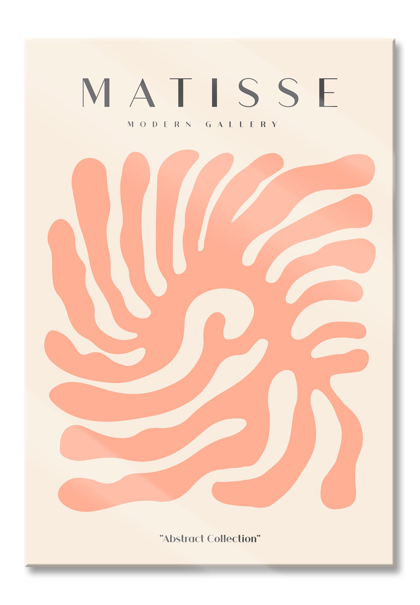 Matisse Modern Gallery  - Koralle Apricot, Glasbild