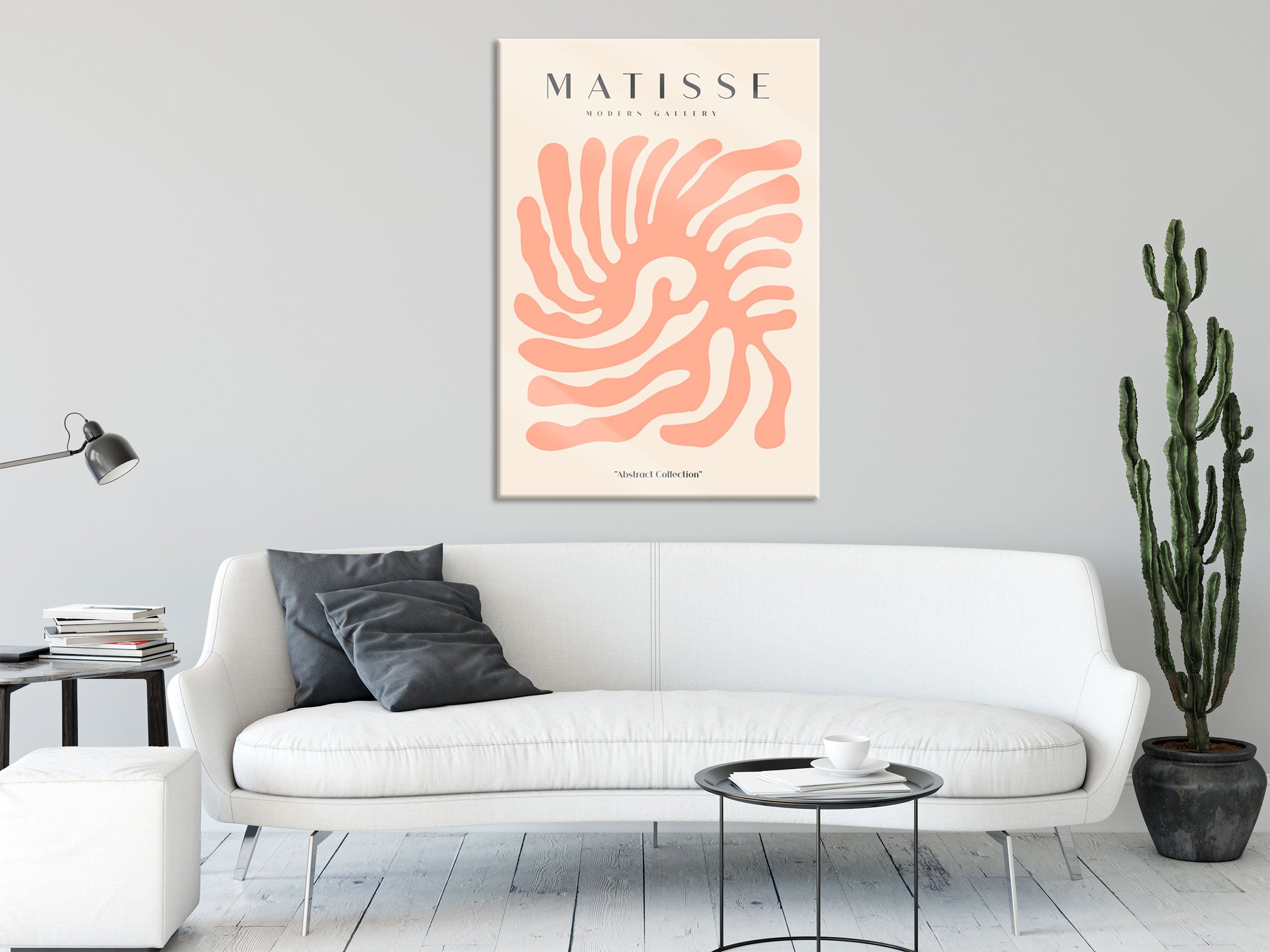 Matisse Modern Gallery  - Koralle Apricot, Glasbild