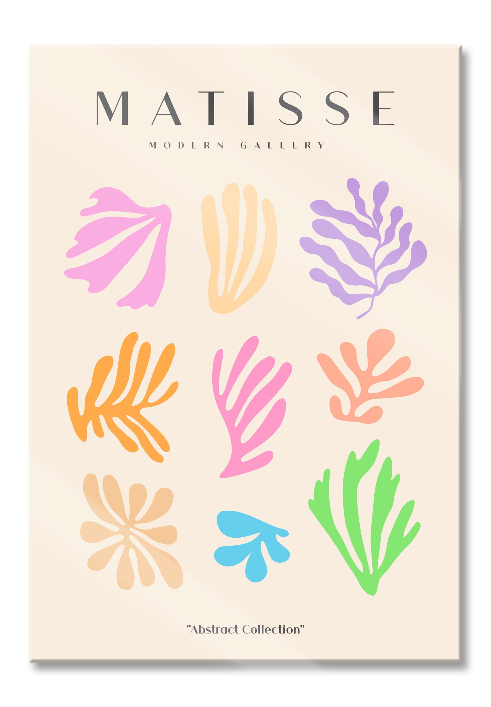 Matisse Modern Gallery  - Korallen Regenbogen, Glasbild