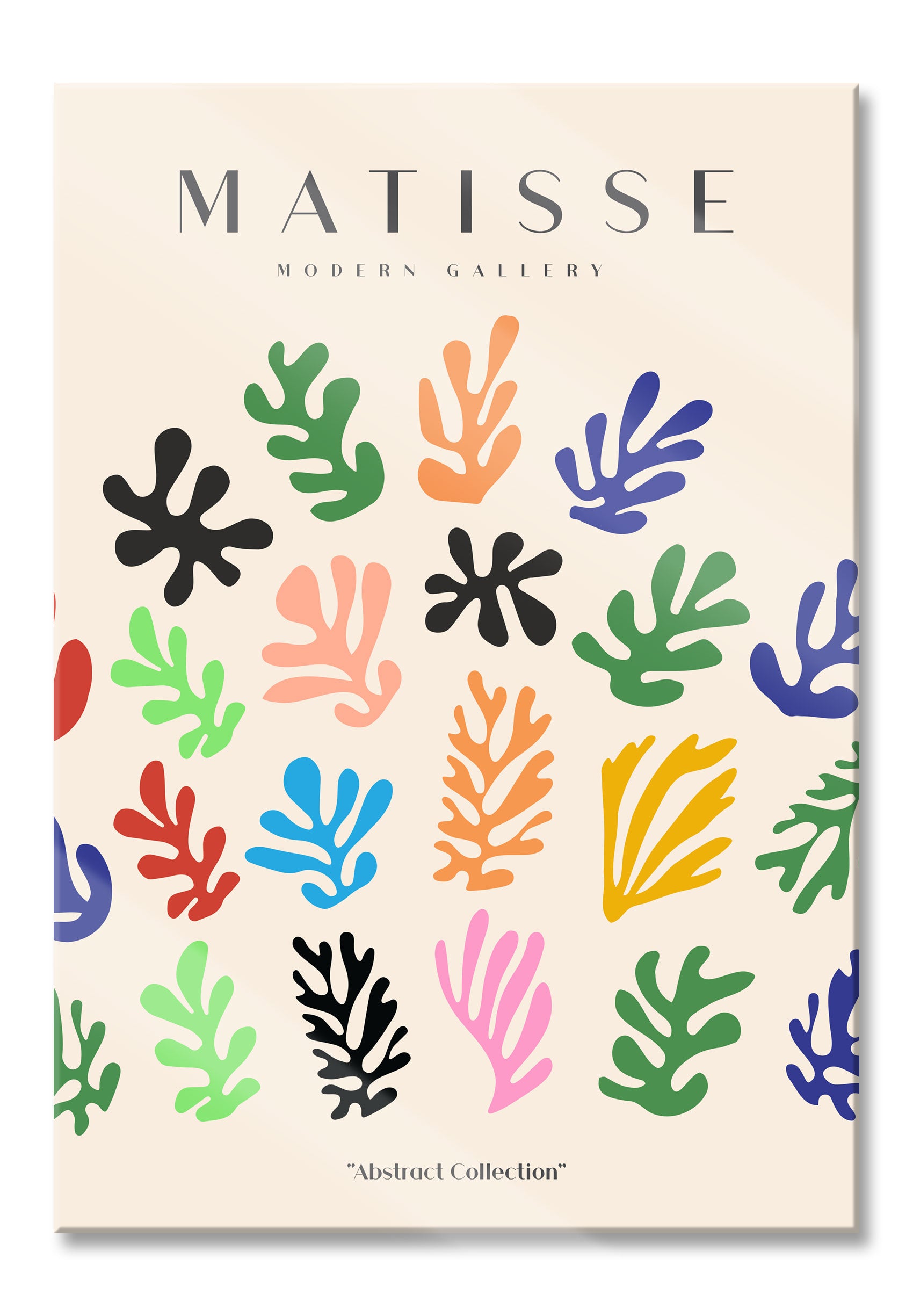 Matisse Modern Gallery  - Korallen Bunt, Glasbild