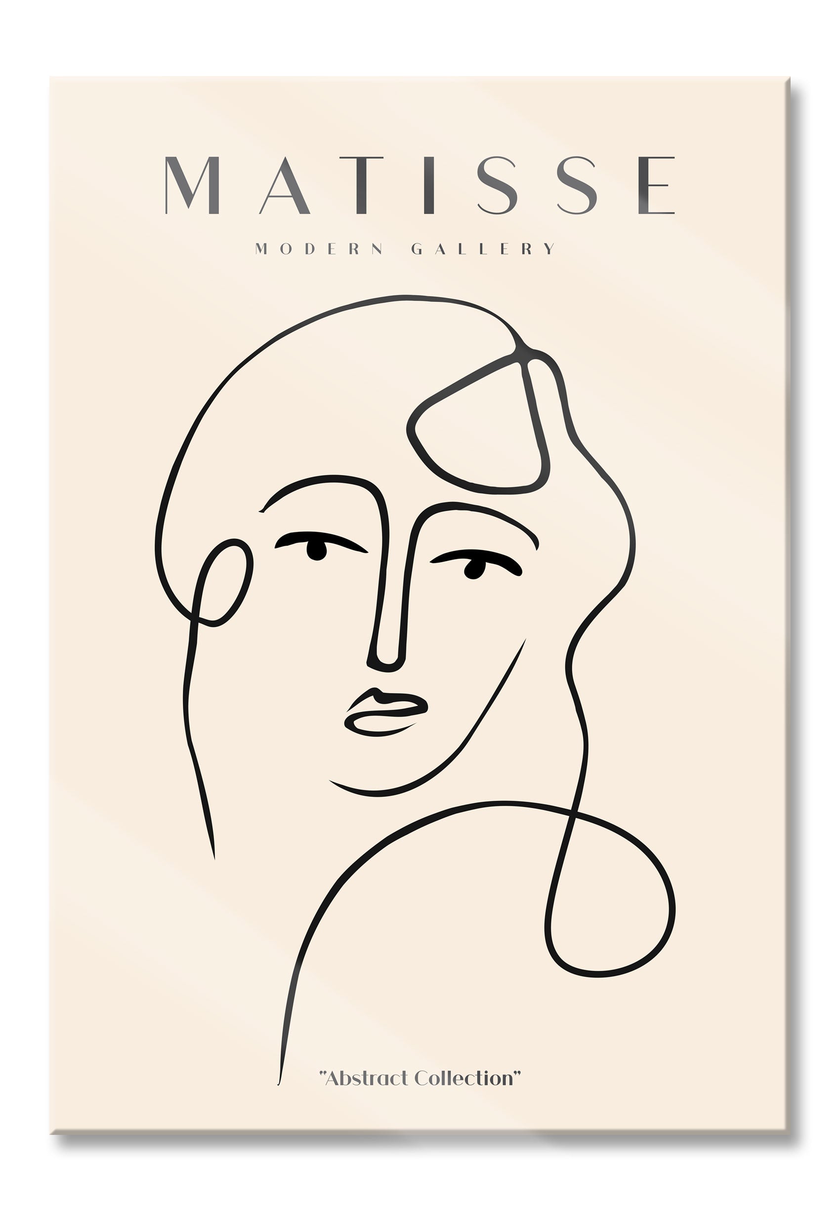 Matisse Modern Gallery  - Frauengesicht I, Glasbild