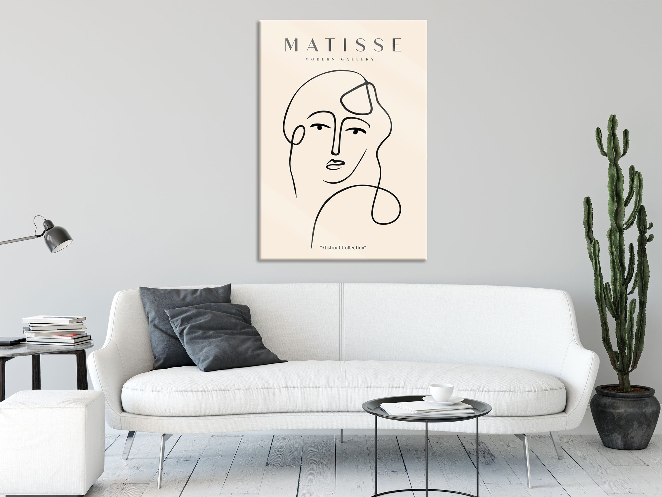 Matisse Modern Gallery  - Frauengesicht I, Glasbild